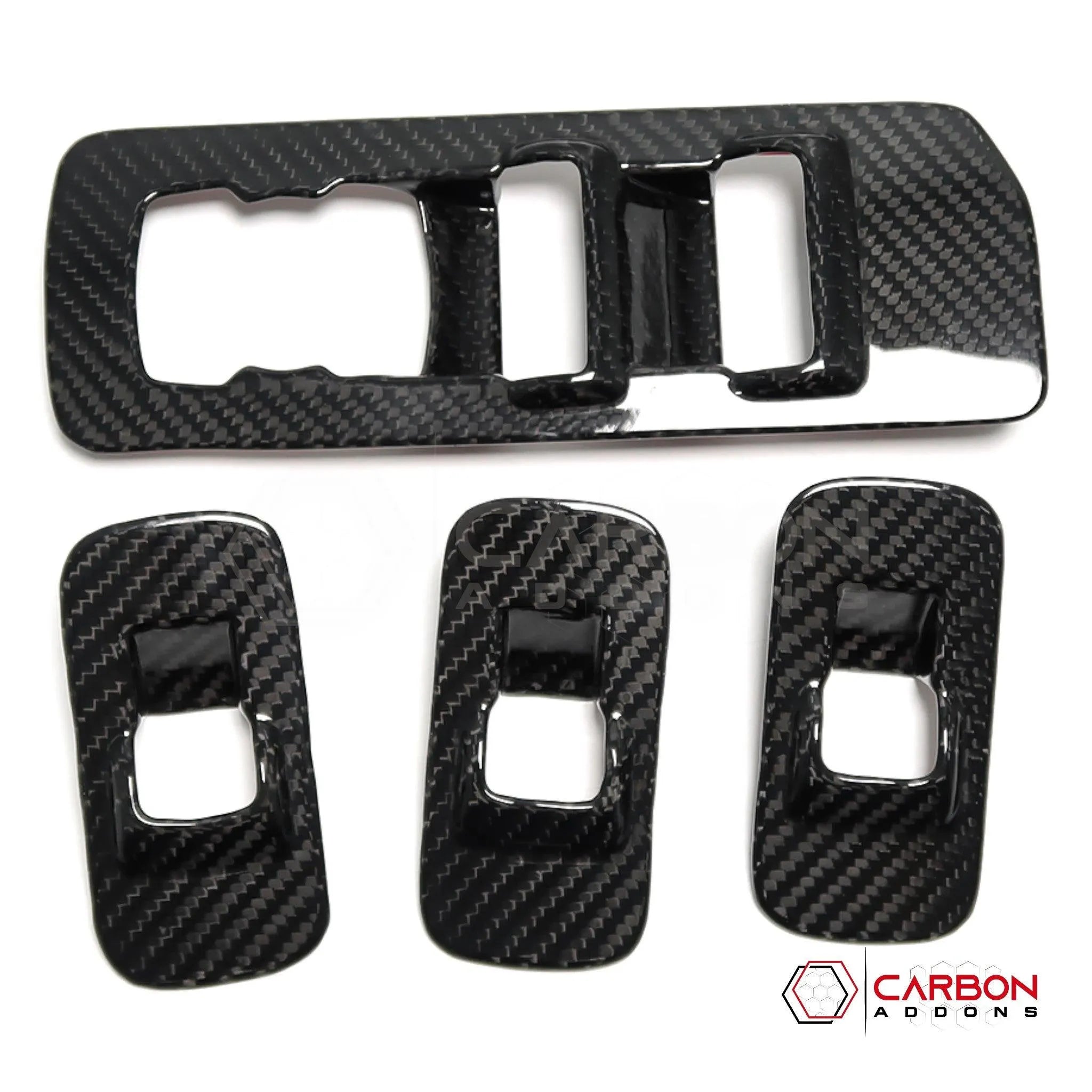 [Coming Soon] Ford F150 2015-2020 Window Switch Trim Hard Carbon Fiber Cover - carbonaddons Carbon Fiber Parts, Accessories, Upgrades, Mods