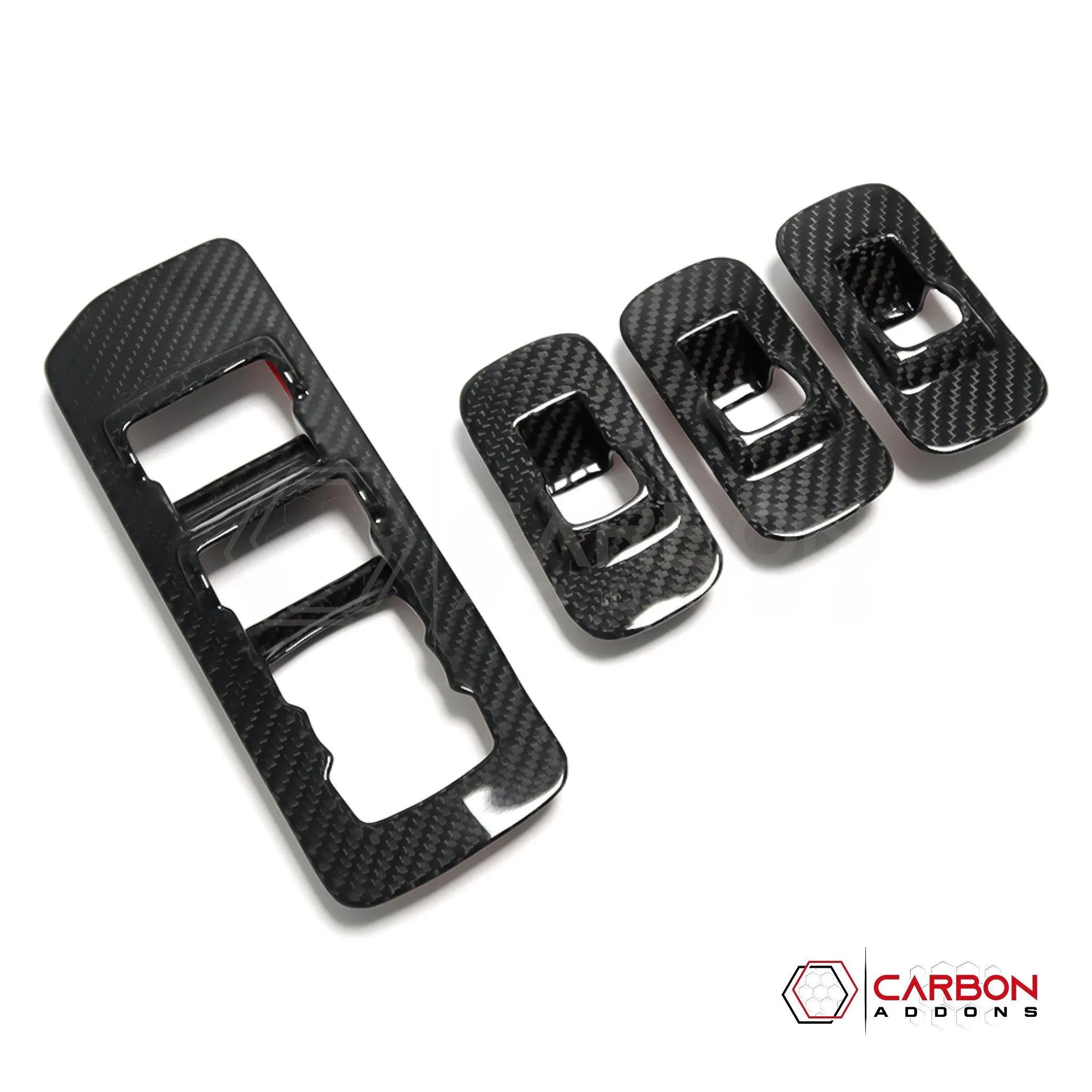 [Coming Soon] Ford F150 2015-2020 Window Switch Trim Hard Carbon Fiber Cover - carbonaddons Carbon Fiber Parts, Accessories, Upgrades, Mods