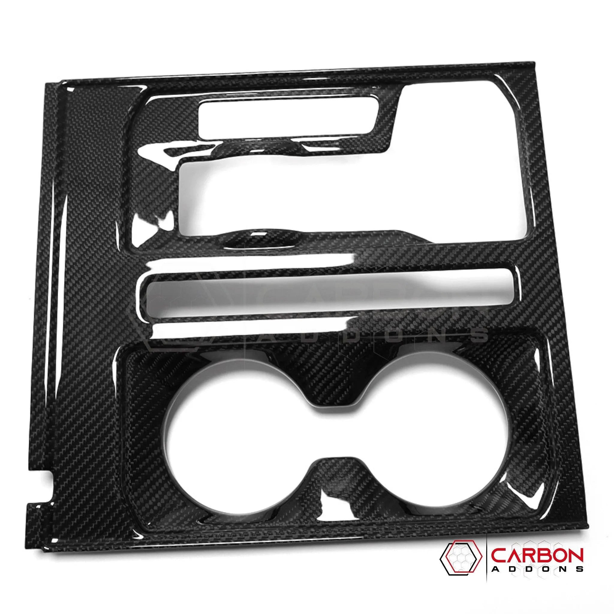 [Coming Soon] Ford F150 2021-Up Center Console Hard Carbon Fiber Cover - carbonaddons Carbon Fiber Parts, Accessories, Upgrades, Mods