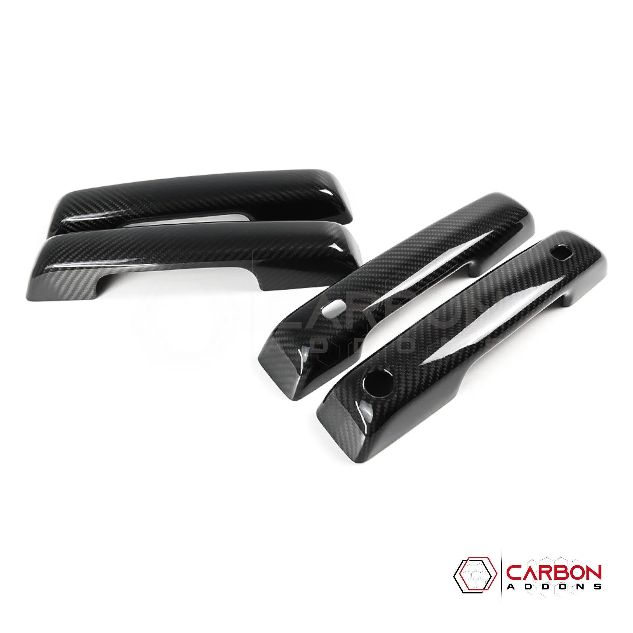 [Coming Soon] Ford F150 2021-Up Exterior Door Handles Hard Carbon Fiber Covers - carbonaddons Carbon Fiber Parts, Accessories, Upgrades, Mods