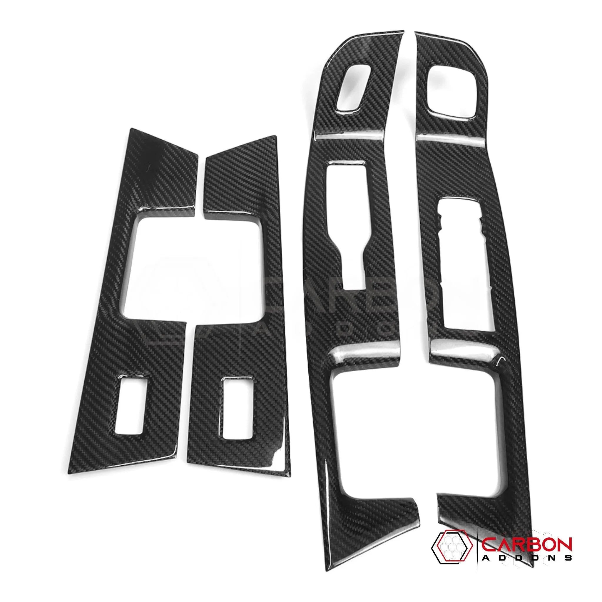 [Coming Soon] Ford F150 2021-Up Window Switch Trim Hard Carbon Fiber Cover - carbonaddons Carbon Fiber Parts, Accessories, Upgrades, Mods