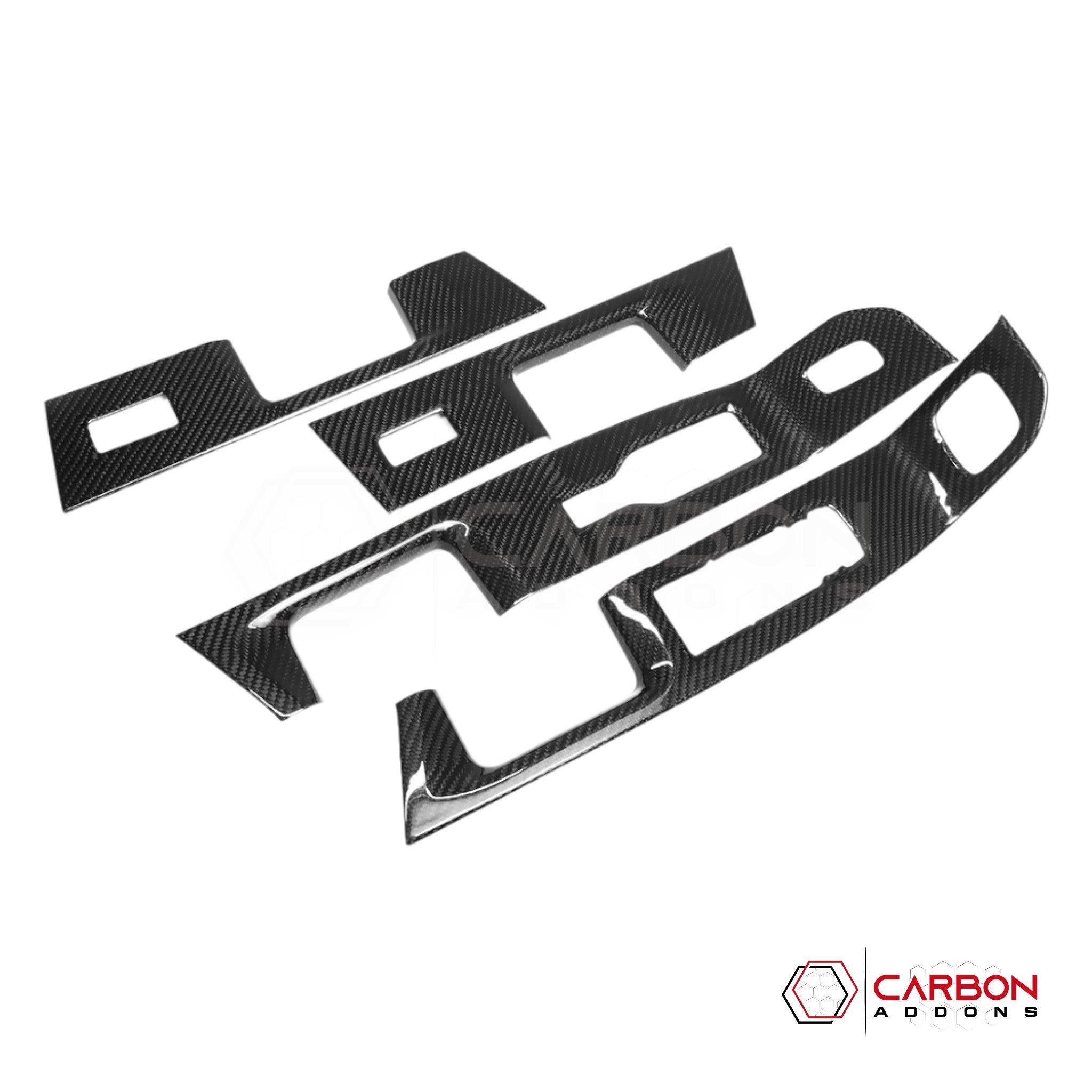 [Coming Soon] Ford F150 2021-Up Window Switch Trim Hard Carbon Fiber Cover - carbonaddons Carbon Fiber Parts, Accessories, Upgrades, Mods