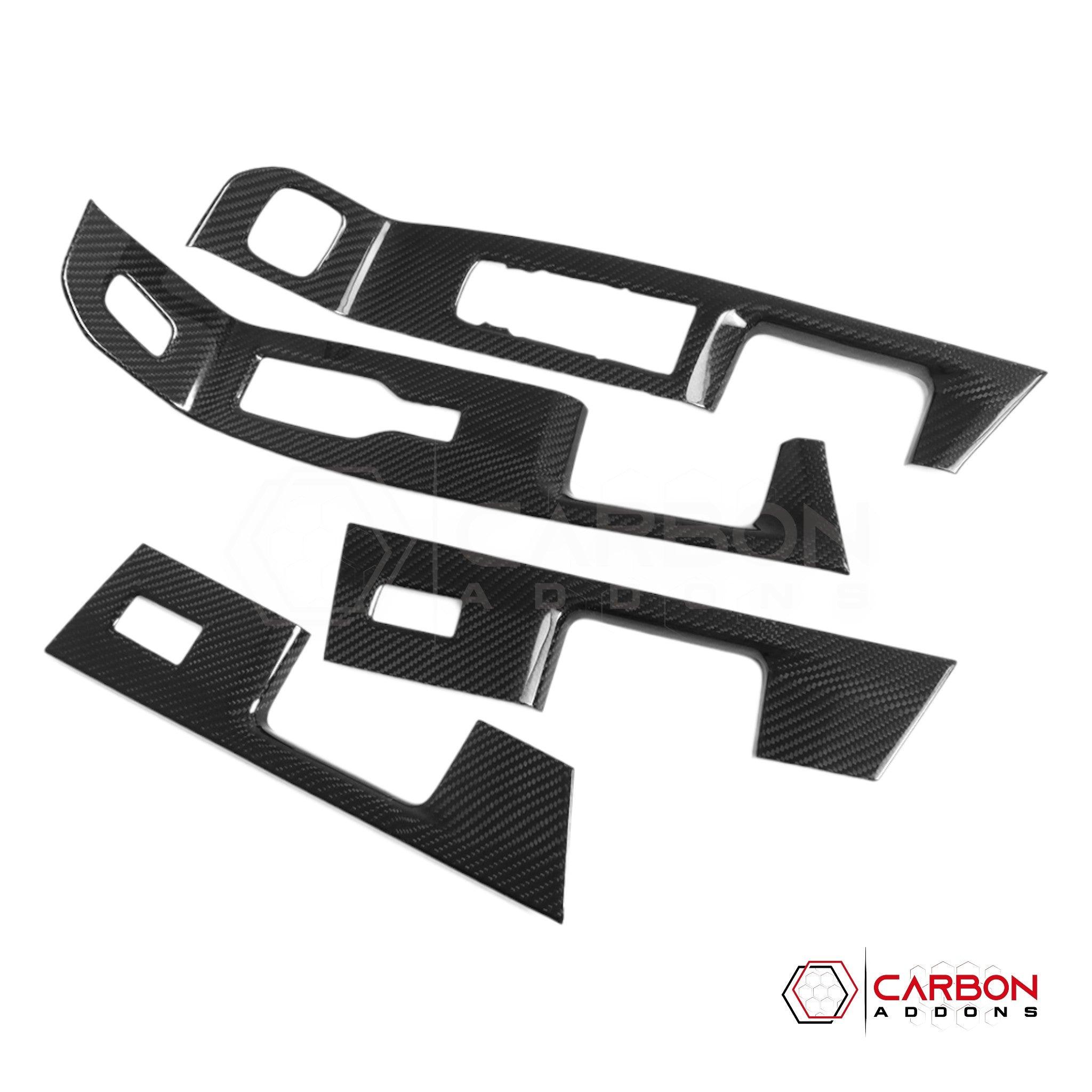 [Coming Soon] Ford F150 2021-Up Window Switch Trim Hard Carbon Fiber Cover - carbonaddons Carbon Fiber Parts, Accessories, Upgrades, Mods