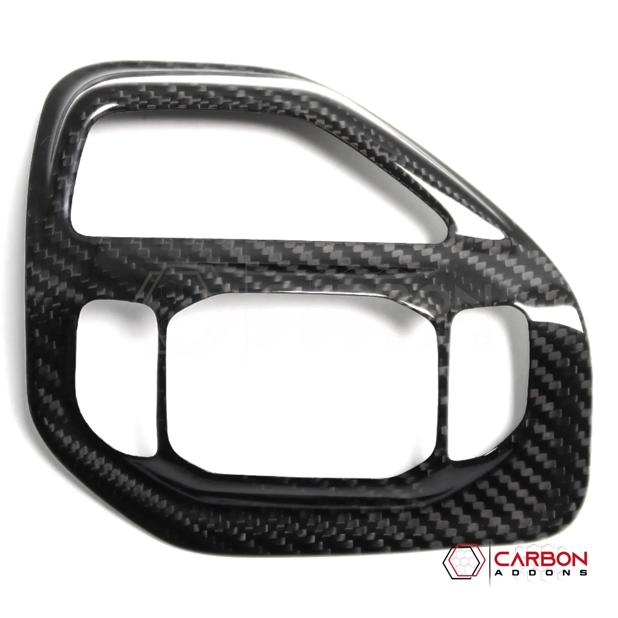 [Coming Soon] RAM TRX 2021-2024 Driving Mode Selector Button Trim Hard Carbon Fiber Cover - carbonaddons Carbon Fiber Parts, Accessories, Upgrades, Mods