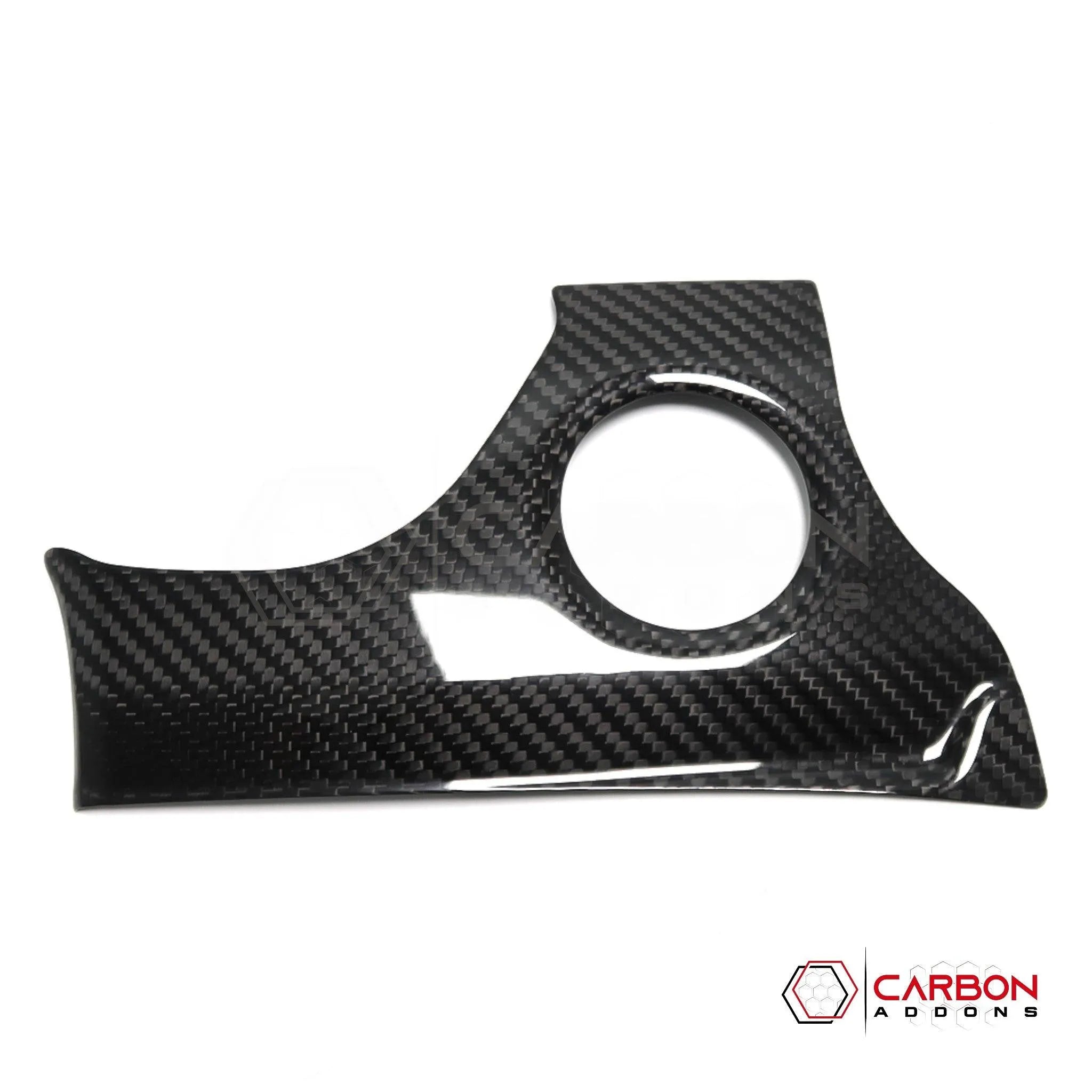 [Coming Soon] RAM TRX 2021-2024 Engine Start Stop Button Surround Trim Hard Carbon Fiber Cover - carbonaddons Carbon Fiber Parts, Accessories, Upgrades, Mods