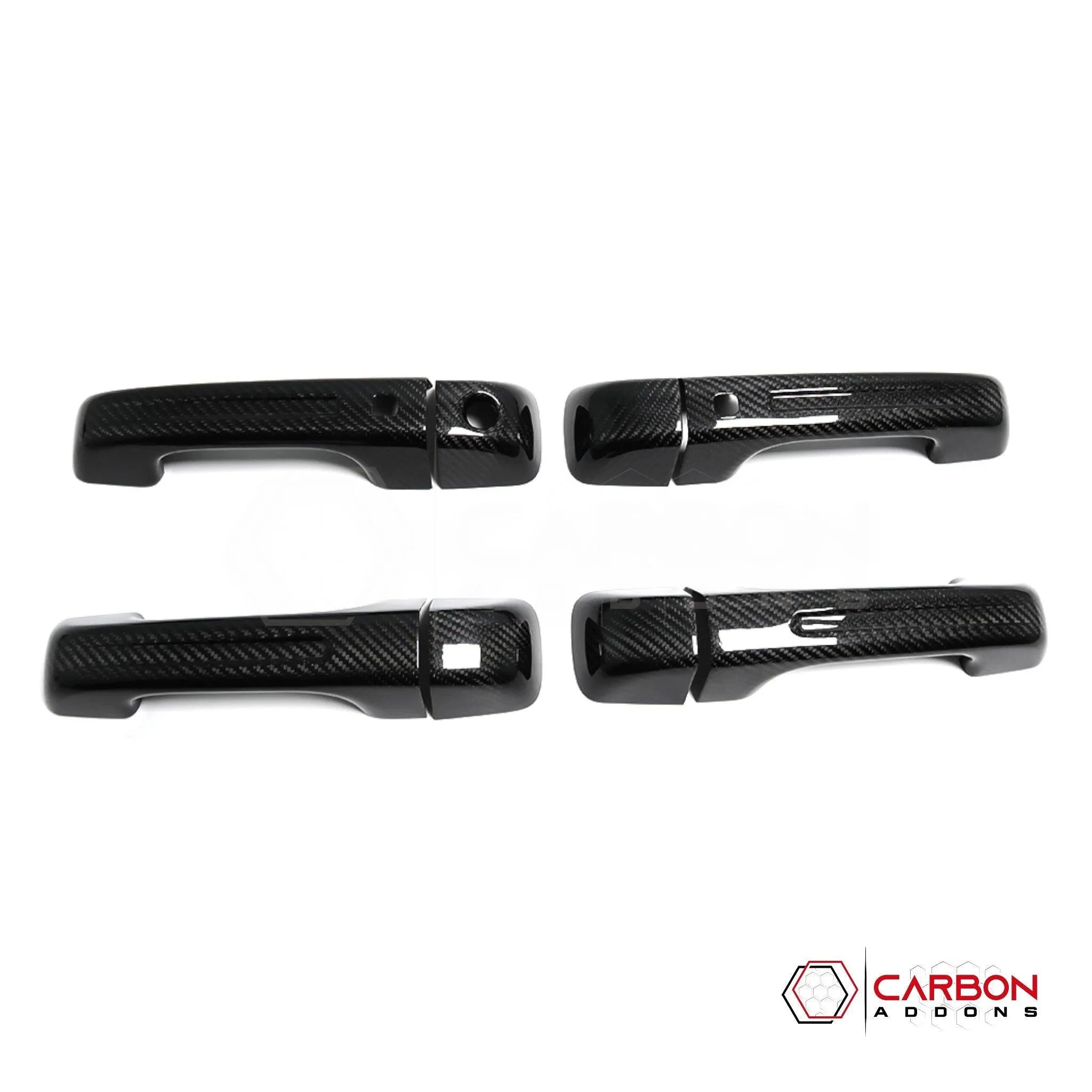 [Coming Soon] RAM TRX 2021-2024 Exterior Door Handles Hard Carbon Fiber Cover - carbonaddons Carbon Fiber Parts, Accessories, Upgrades, Mods