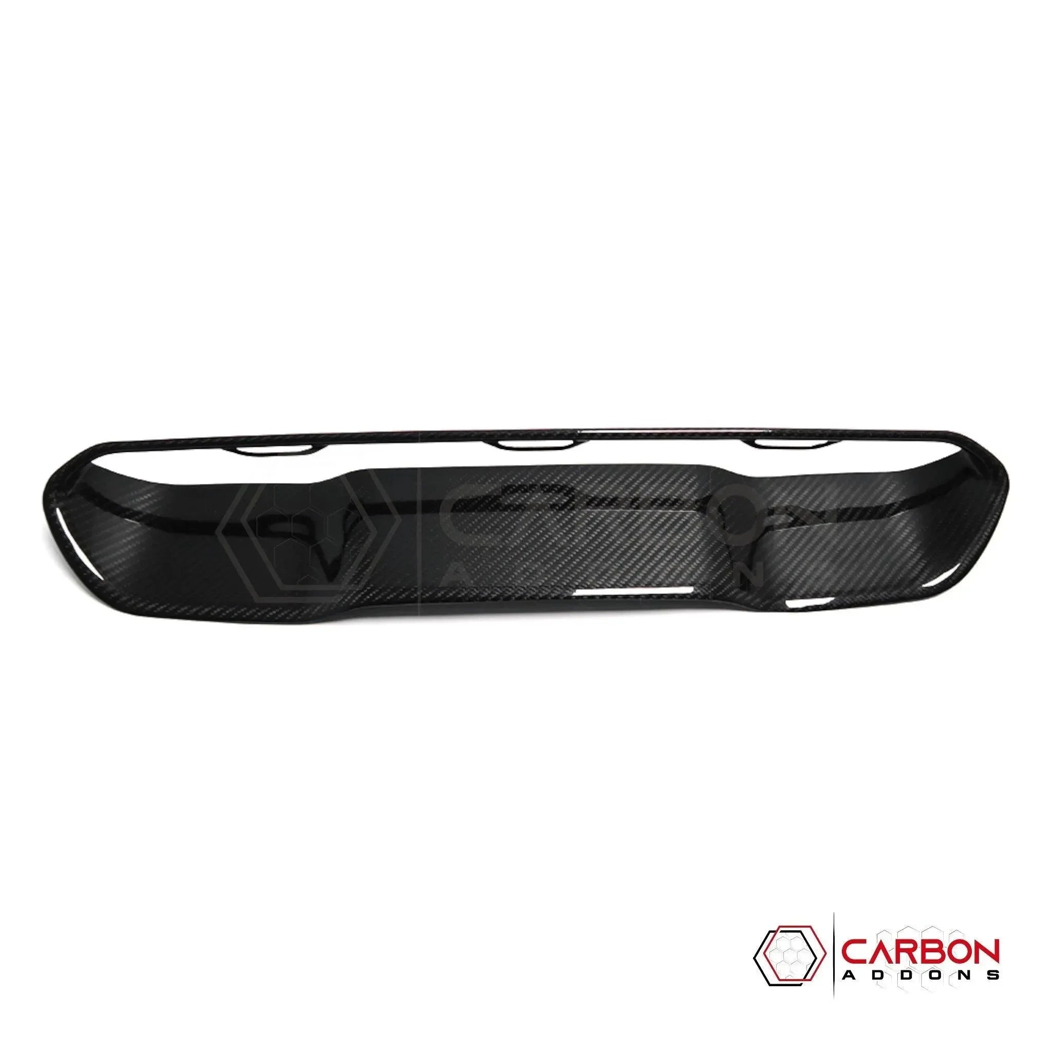 RAM TRX/RHO Hood Center Vent Trim Hard Carbon Fiber Cover Carbon