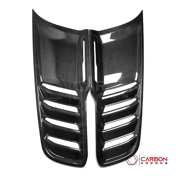 Carbon Fiber Air Vent Fender Cover Trim For Wrangler JK JL JT - Mad Hornets - View #2