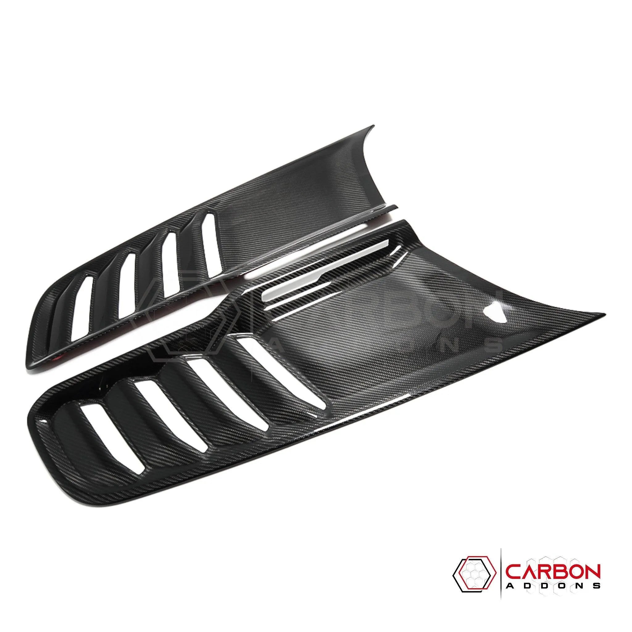 [Coming Soon] RAM TRX 2021-2024 Hood Side Vents Trim Hard Carbon Fiber Cover - carbonaddons Carbon Fiber Parts, Accessories, Upgrades, Mods