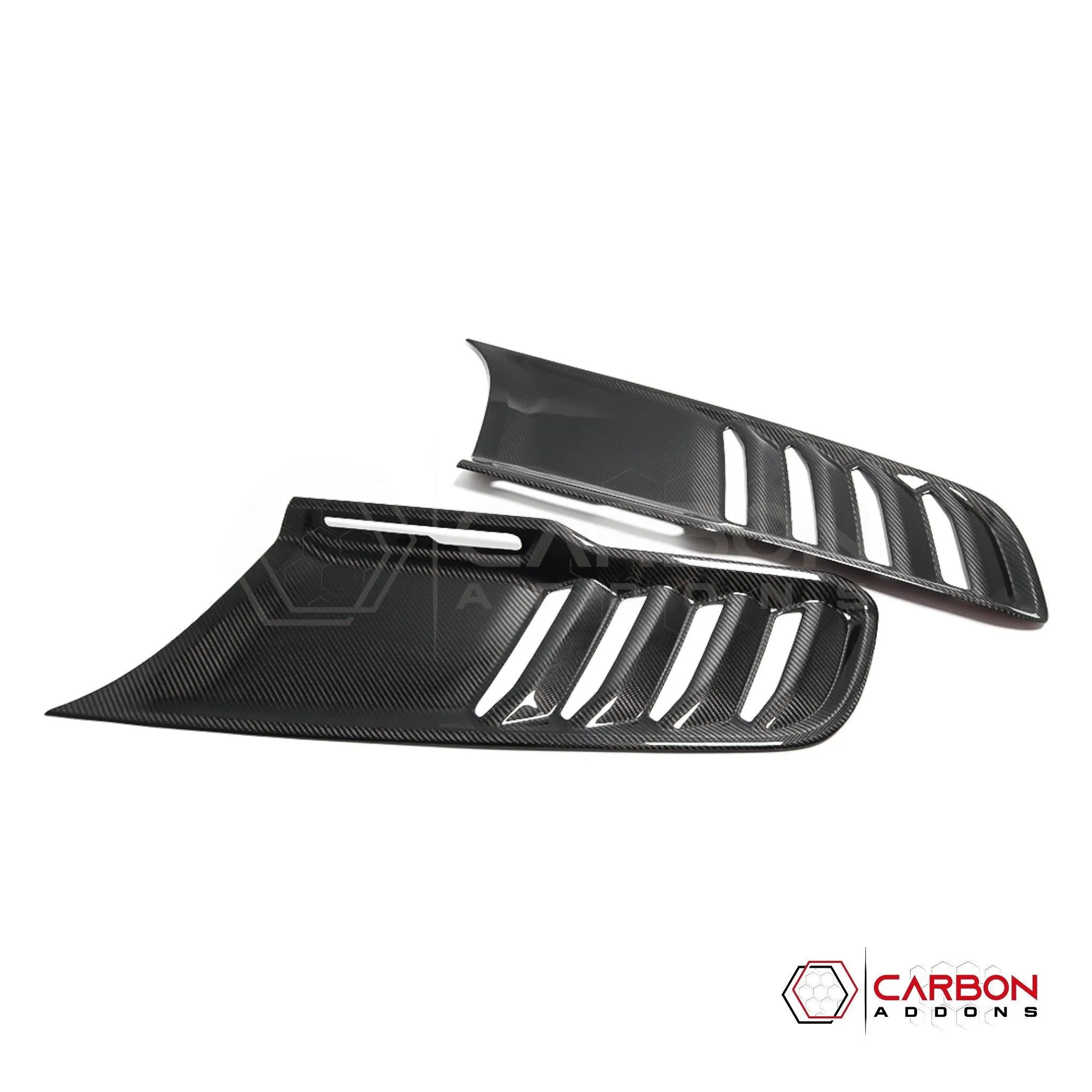 [Coming Soon] RAM TRX 2021-2024 Hood Side Vents Trim Hard Carbon Fiber Cover - carbonaddons Carbon Fiber Parts, Accessories, Upgrades, Mods