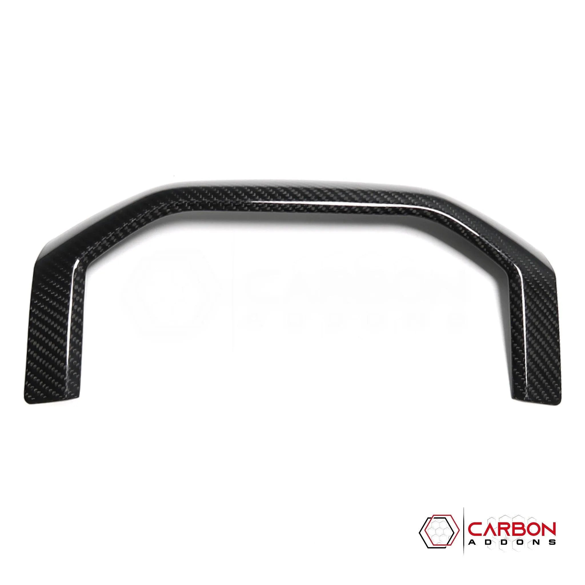 [Coming Soon] RAM TRX 2021-2024 Interior Rear Cup Holder Trim Hard Carbon Fiber Cover - carbonaddons Carbon Fiber Parts, Accessories, Upgrades, Mods