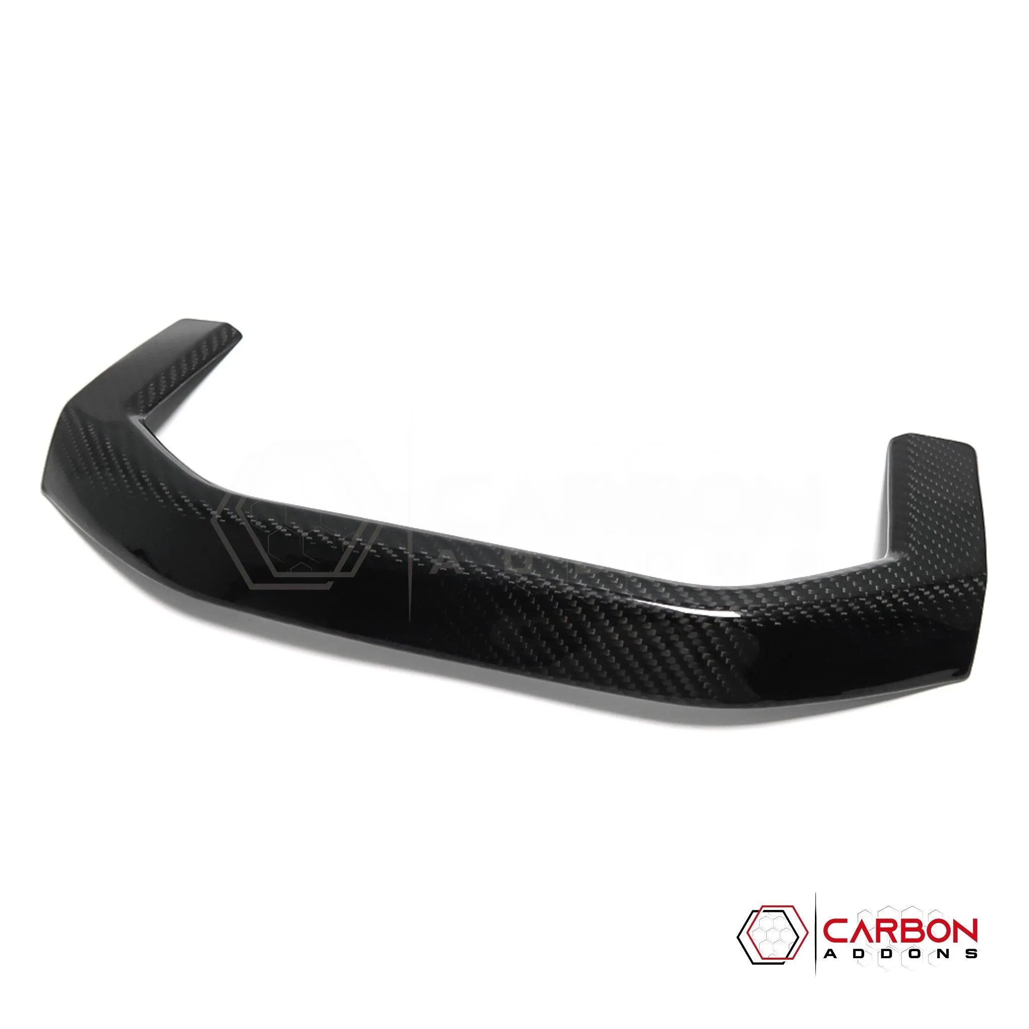 [Coming Soon] RAM TRX 2021-2024 Interior Rear Cup Holder Trim Hard Carbon Fiber Cover - carbonaddons Carbon Fiber Parts, Accessories, Upgrades, Mods