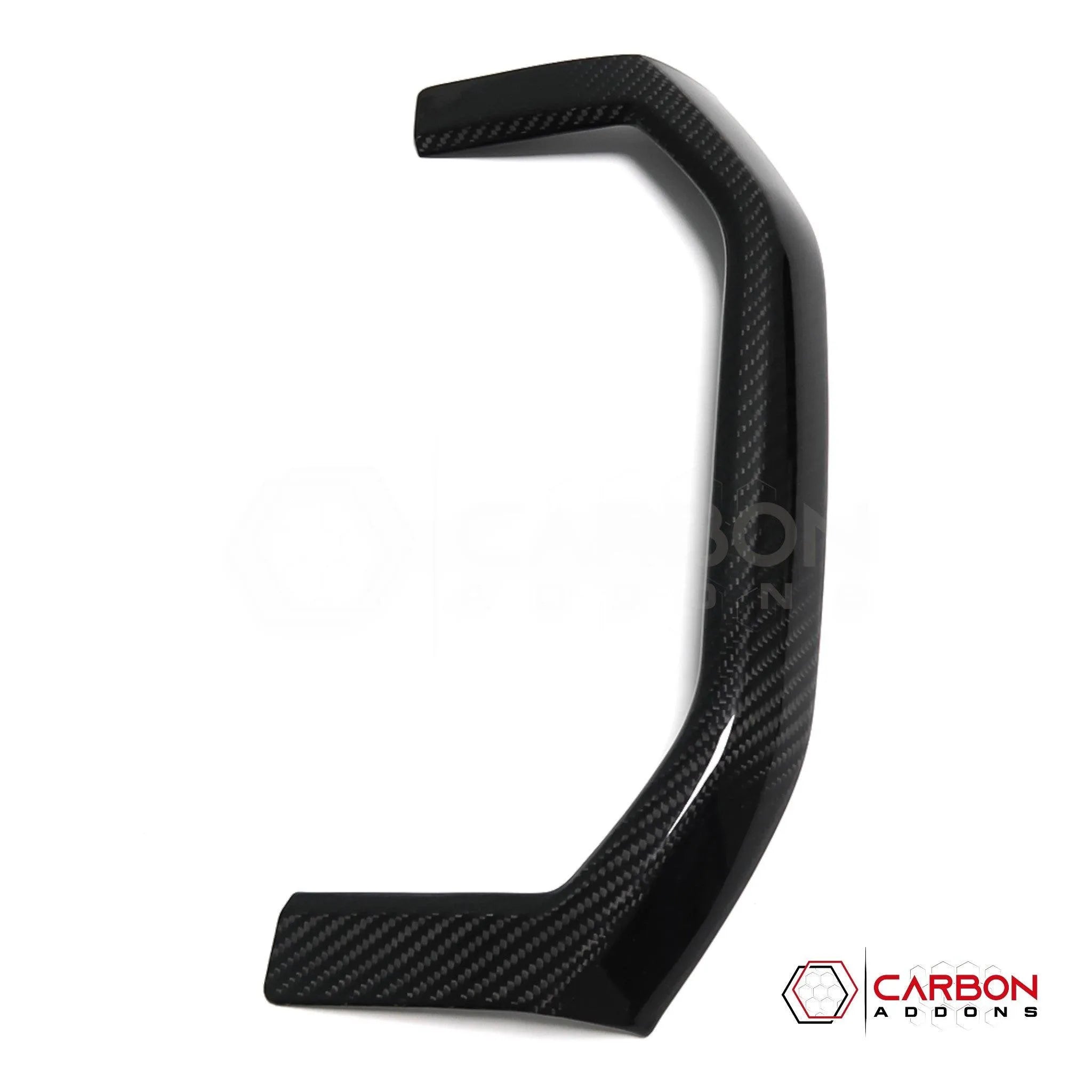 [Coming Soon] RAM TRX 2021-2024 Interior Rear Cup Holder Trim Hard Carbon Fiber Cover - carbonaddons Carbon Fiber Parts, Accessories, Upgrades, Mods