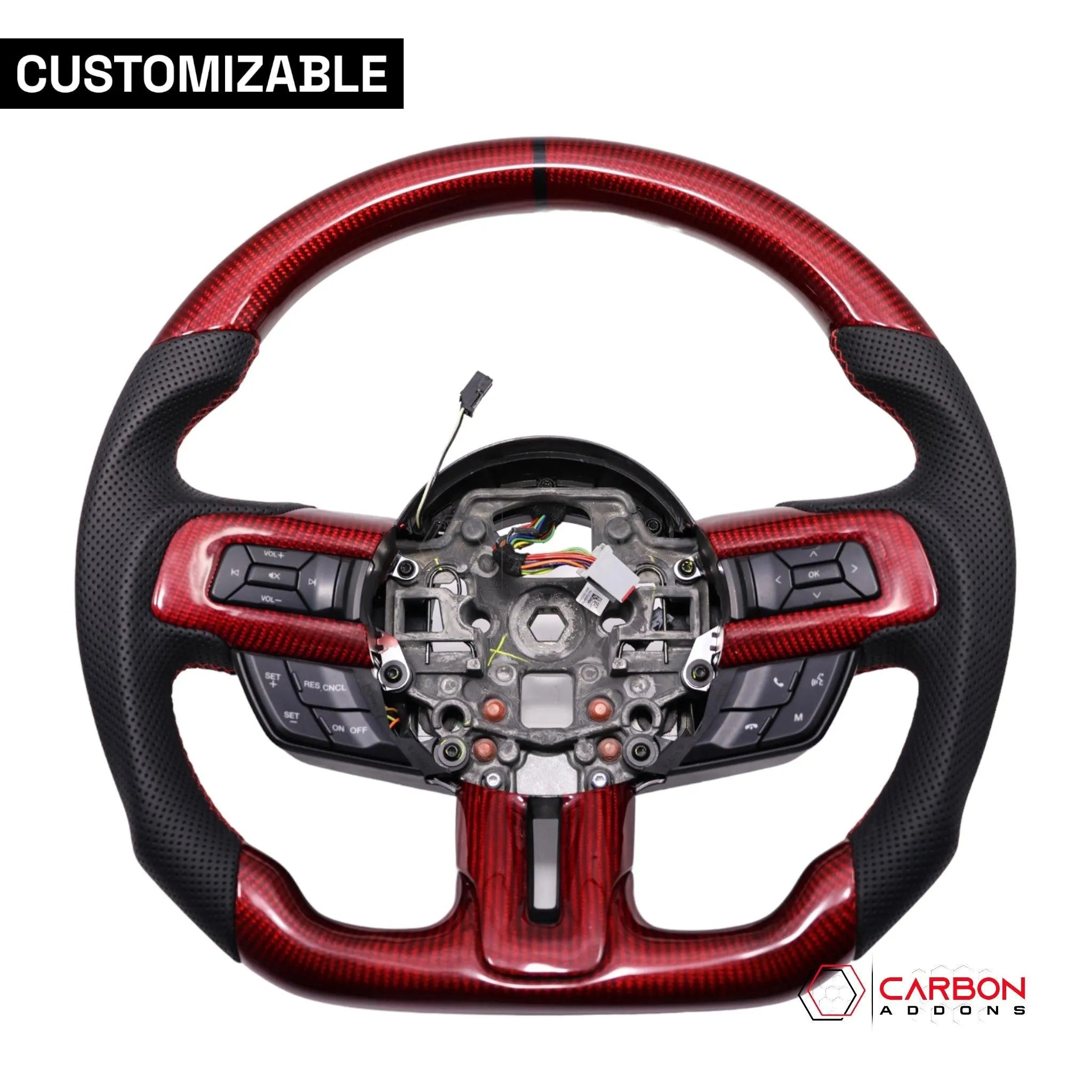 Forged carbon fiber steering deals wheel mustang