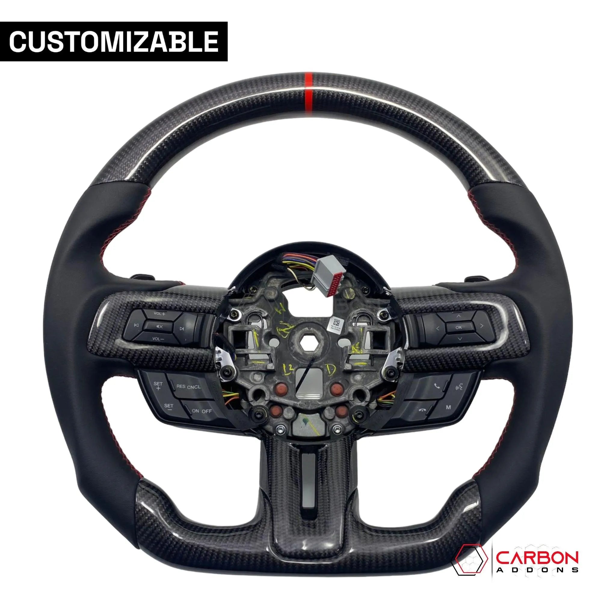 Forged carbon fiber steering deals wheel mustang