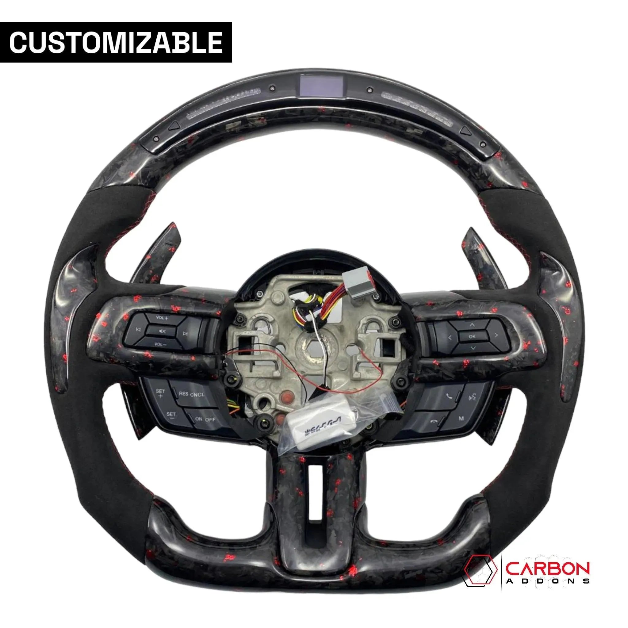 Ford Mustang (2015-2023) Carbon Fiber Steering Wheel Trim - View #10