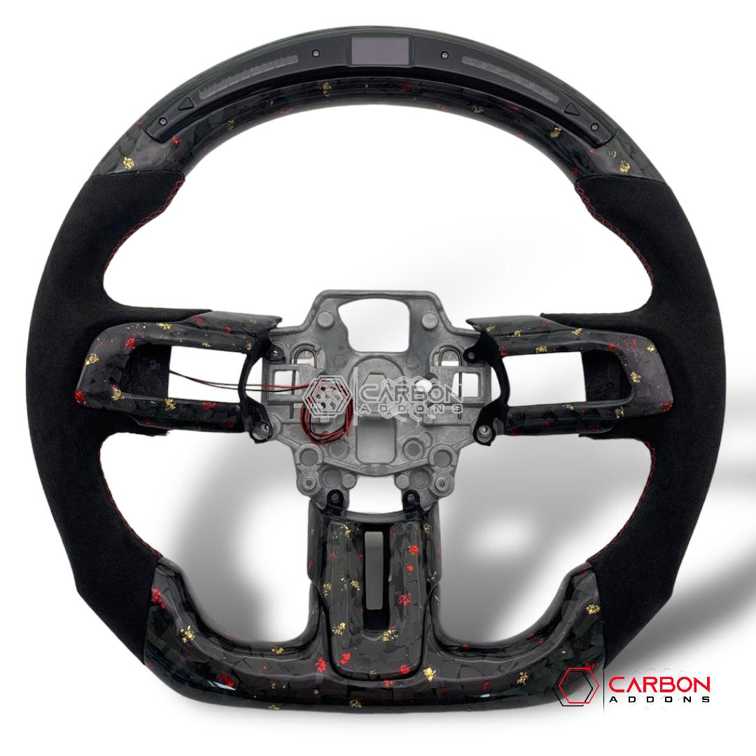 [Core Only] 2015-2023 Mustang Custom Carbon Fiber Steering Wheel - carbonaddons Carbon Fiber Parts, Accessories, Upgrades, Mods