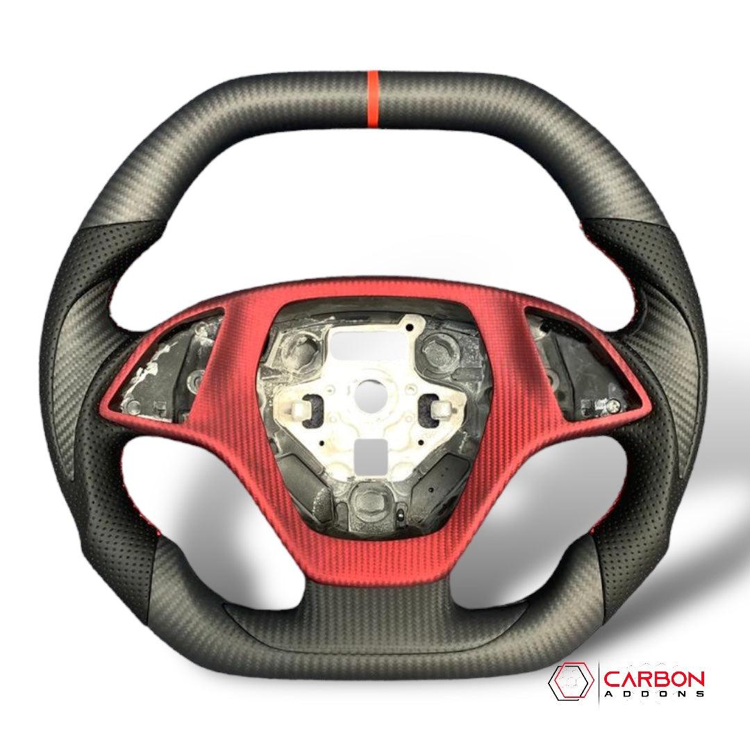 [Core Only] Custom Carbon Fiber Steering Wheel C7 Corvette Stingray/Z06/Grand Sport 2014-2019 - carbonaddons Carbon Fiber Parts, Accessories, Upgrades, Mods