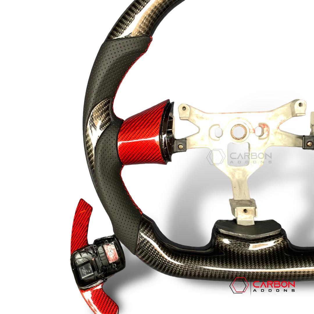 [Core Only] Custom Carbon Fiber Steering Wheel for 2005-2013 Chevy C6 Corvette - carbonaddons Carbon Fiber Parts, Accessories, Upgrades, Mods