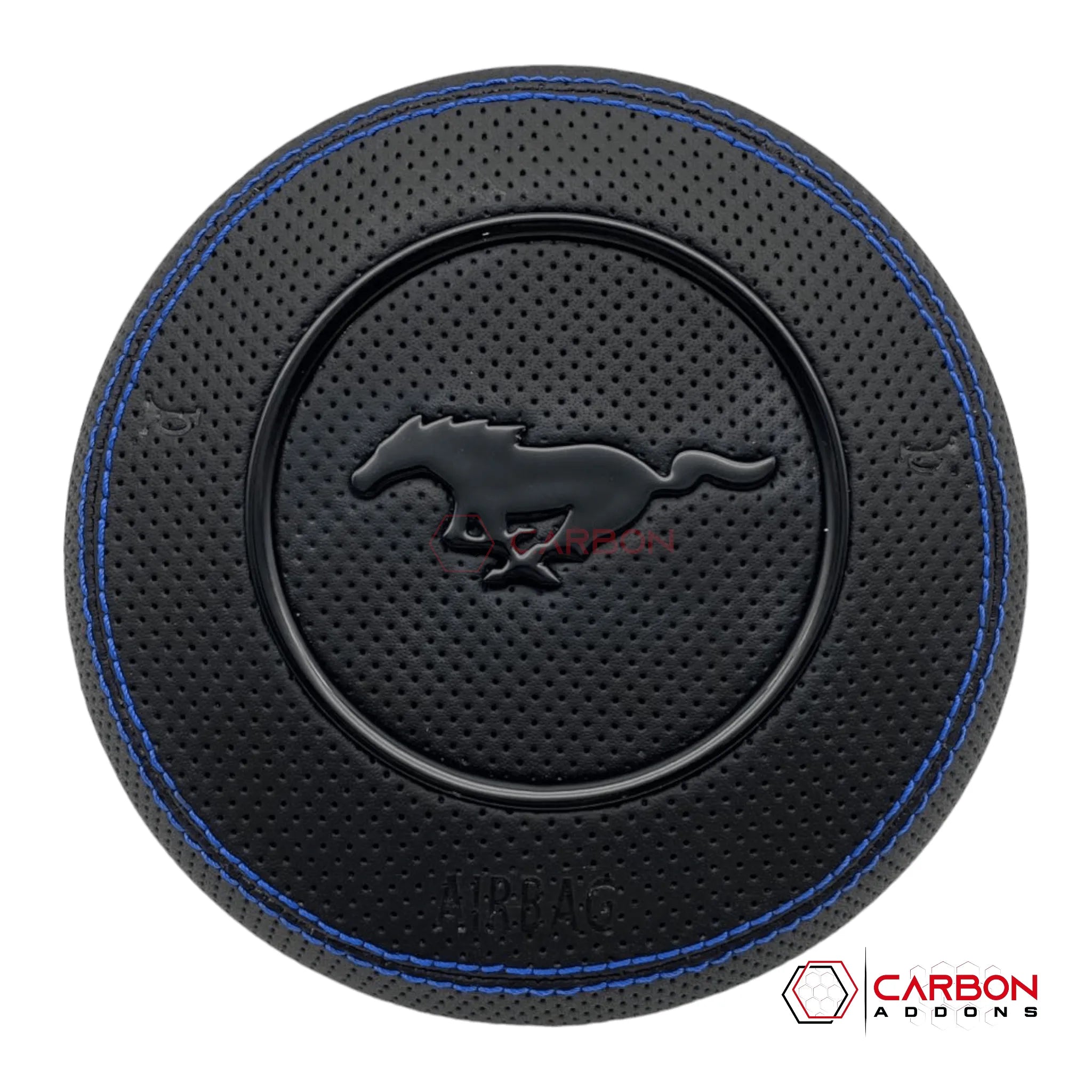 2015 2023 Ford Mustang Custom Steering Wheel Airbag Housing Carbon Fiber Parts Accessories Upgrades and Mods by Carbon addons