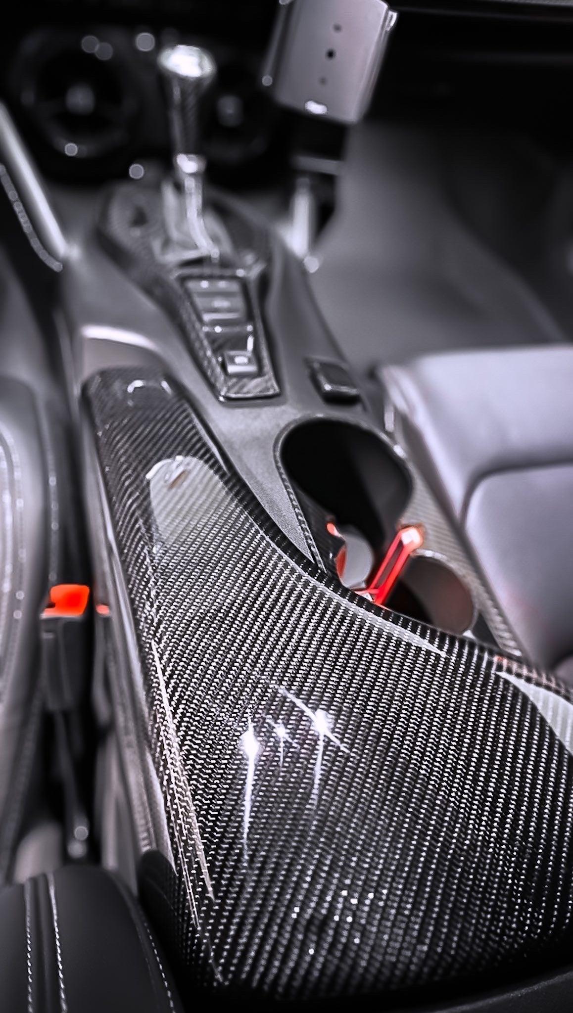 Customizable 2016-2024 Camaro Carbon Fiber Center Console Arm Rest - carbonaddons Carbon Fiber Parts, Accessories, Upgrades, Mods