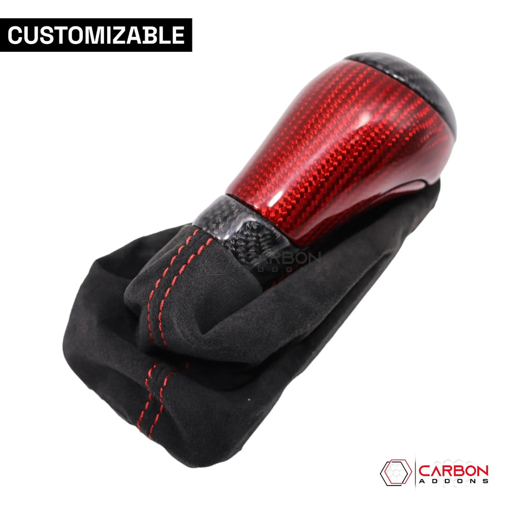 Customizable Carbon Fiber Automatic Shift Knob for 2016-2024 Chevy Camaro - carbonaddons Carbon Fiber Parts, Accessories, Upgrades, Mods