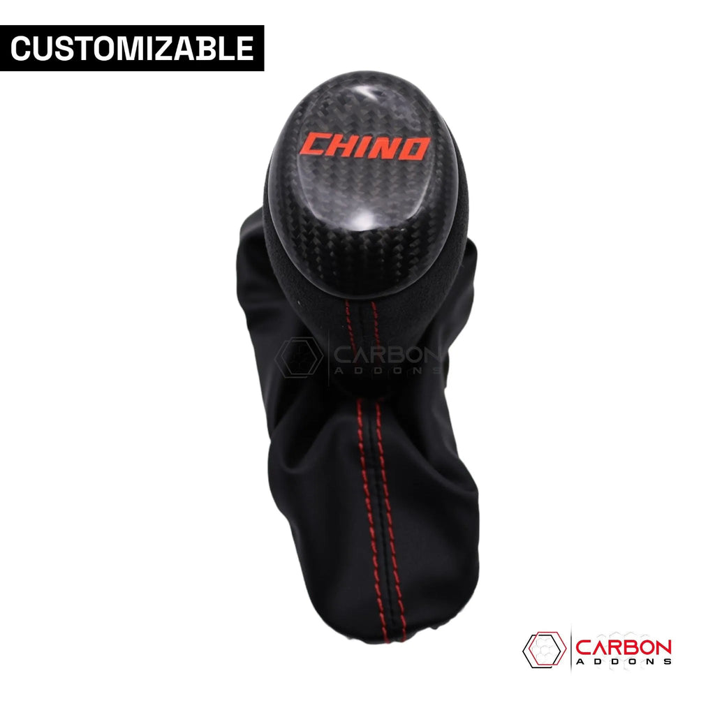 Customizable Carbon Fiber Automatic Shift Knob for 2016-2024 Chevy Camaro - carbonaddons Carbon Fiber Parts, Accessories, Upgrades, Mods