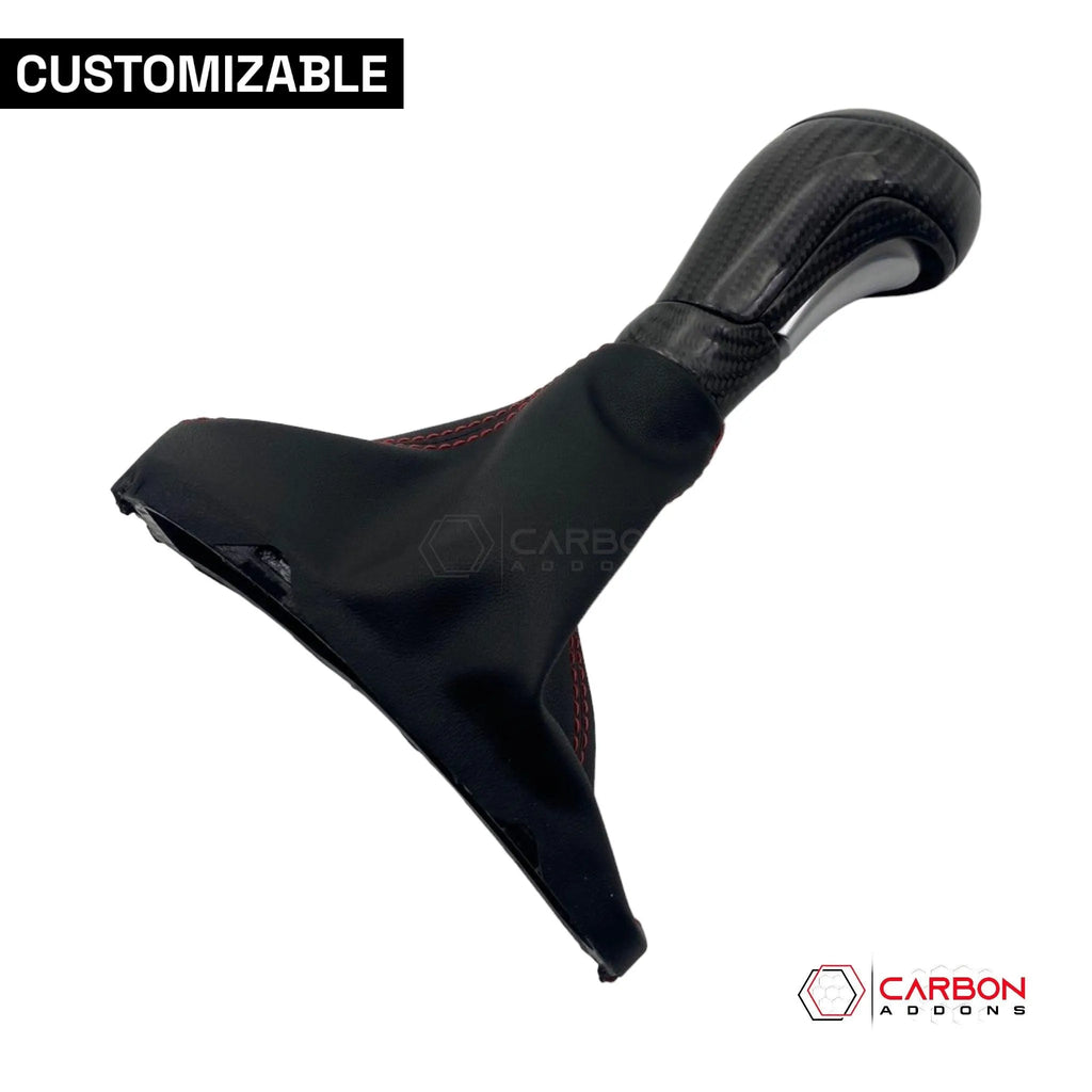 Customizable Carbon Fiber Automatic Shift Knob for 2016-2024 Chevy Camaro - carbonaddons Carbon Fiber Parts, Accessories, Upgrades, Mods