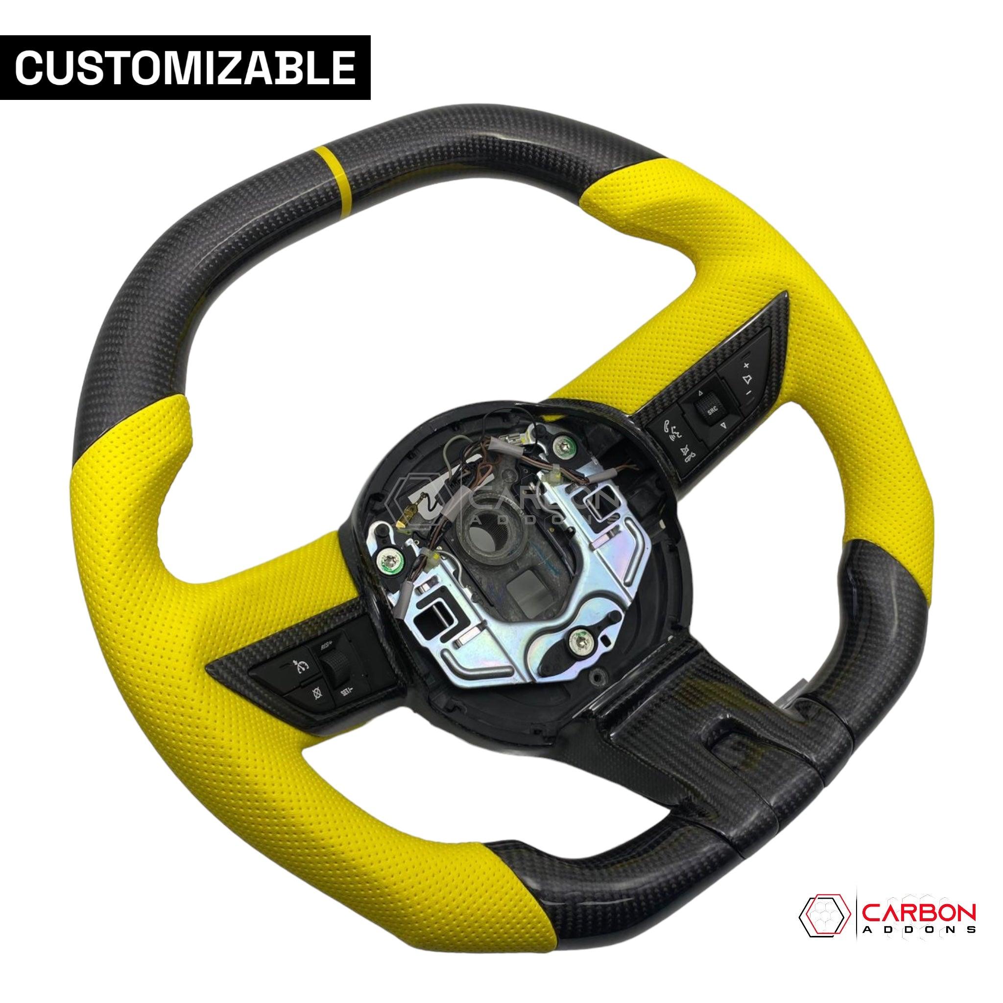 Customizable Carbon Fiber Steering Wheel for Chevy Camaro 2010-2012 - carbonaddons Carbon Fiber Parts, Accessories, Upgrades, Mods