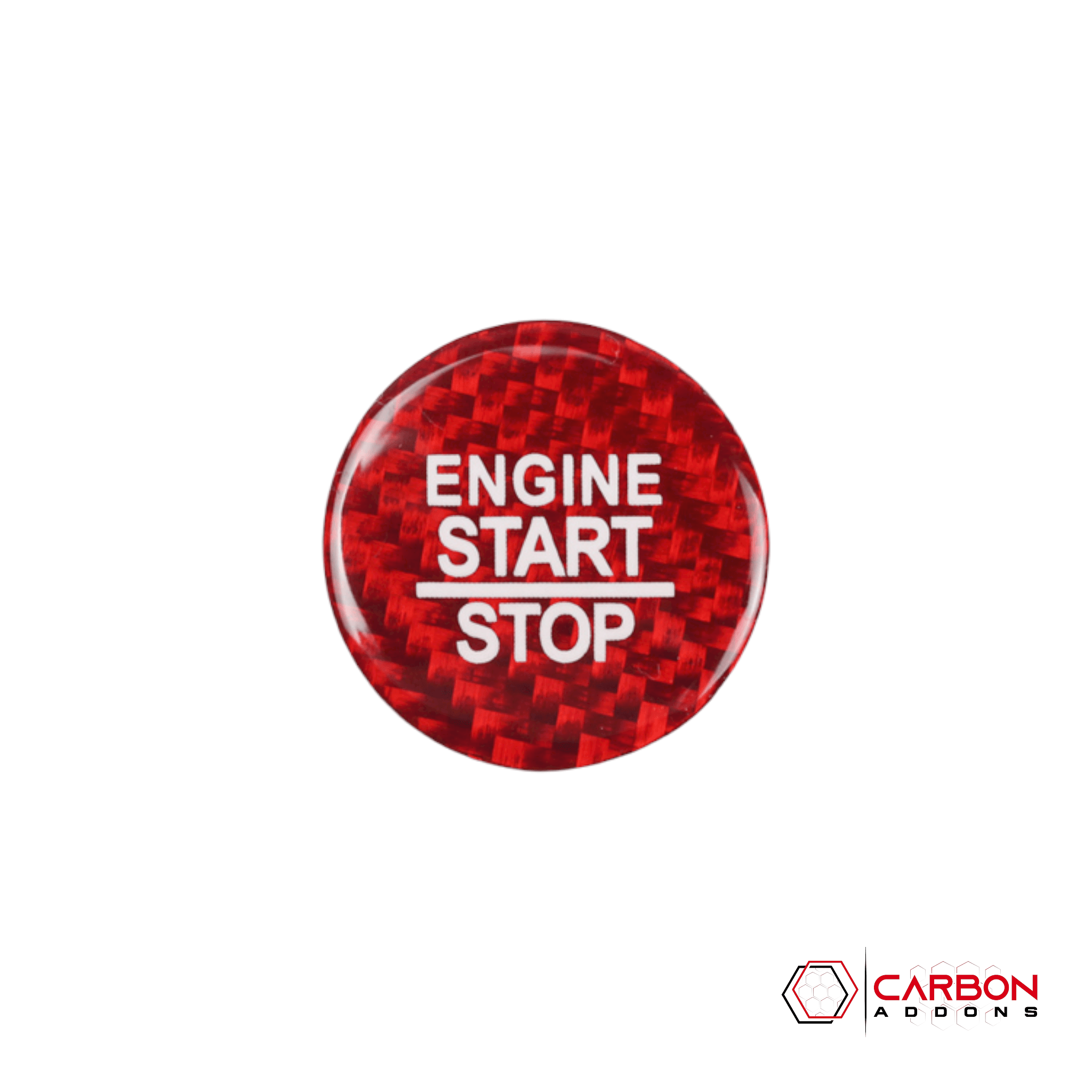 Dodge Challenger/Charger/Durango 2015-2023 Carbon Fiber Start Button Cover - carbonaddons Carbon Fiber Parts, Accessories, Upgrades, Mods