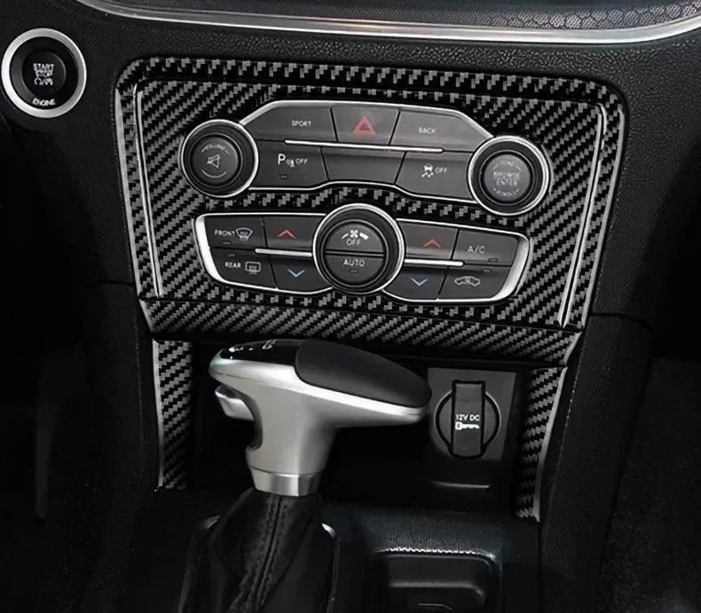 thumbnail image 2 of Blue Aluminum AC & Radio Knob Trim Covers For Dodge Charger 2015-2019 - 3 Piece Set 2 of 6