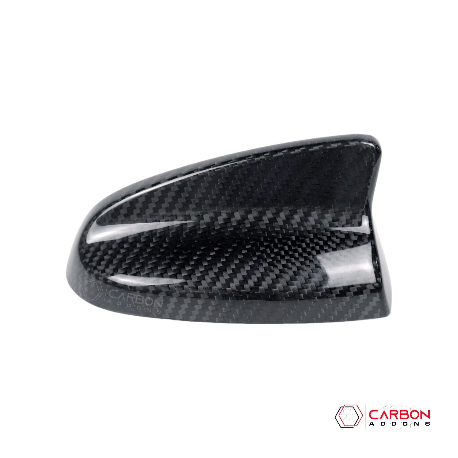 Dodge Charger 2015-2024 Real Carbon Fiber Shark Fin Antenna Cover - carbonaddons Carbon Fiber Parts, Accessories, Upgrades, Mods