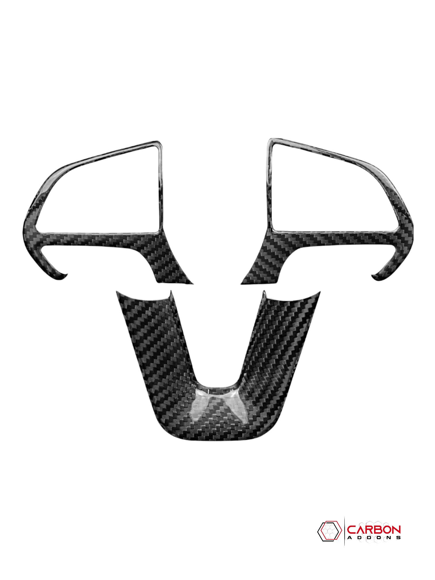 Dodge Charger Challenger Durango 2015-2023 Carbon Fiber Steering Wheel Trim Cover - carbonaddons Carbon Fiber Parts, Accessories, Upgrades, Mods