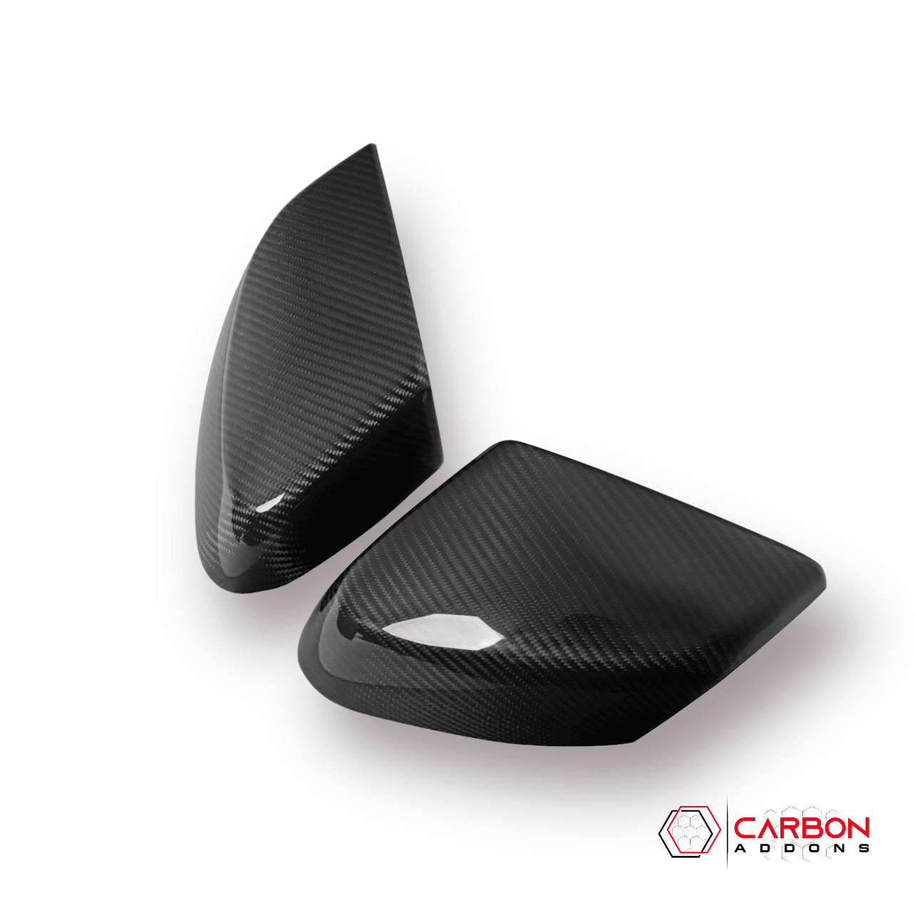 Exterior Carbon Fiber Mirror Covers | 2020-2024 C8 Corvette - Pair - carbonaddons Carbon Fiber Parts, Accessories, Upgrades, Mods