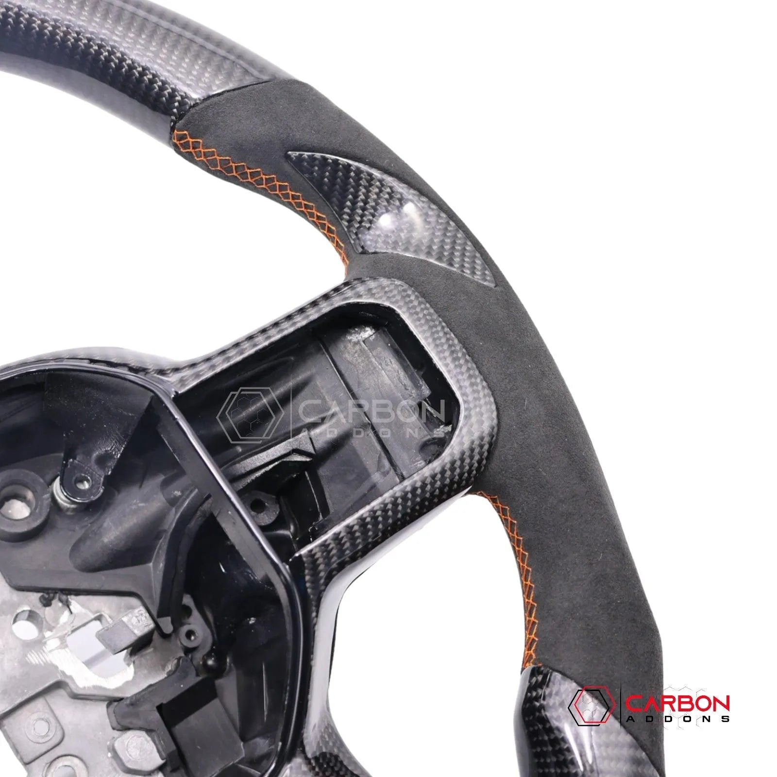 Ford F150 2021-2024 Custom Heated Carbon Fiber Steering Wheel - carbonaddons Carbon Fiber Parts, Accessories, Upgrades, Mods