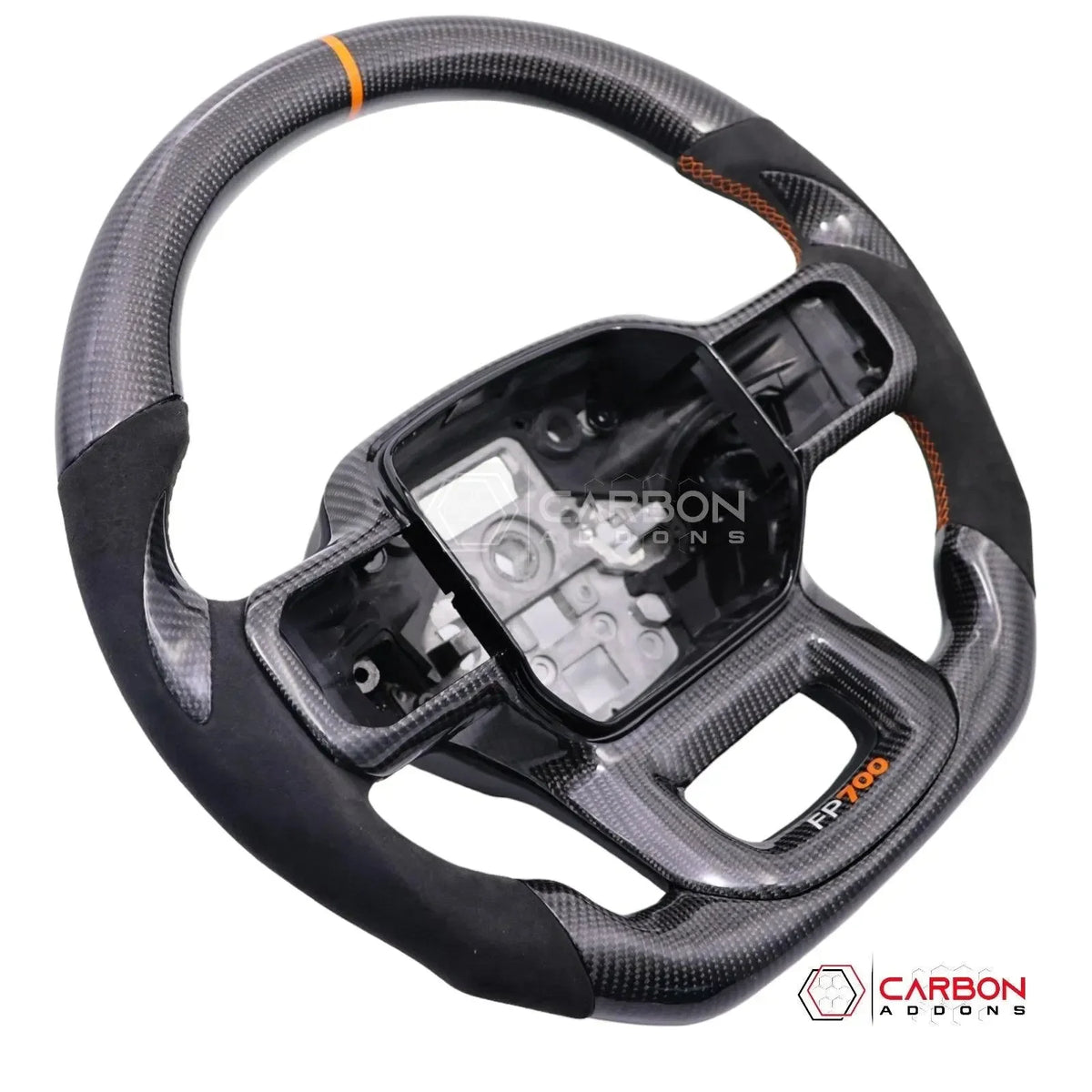 F150 2021-2024 Custom Heated Carbon Fiber Steering Wheel Carbon Fiber ...