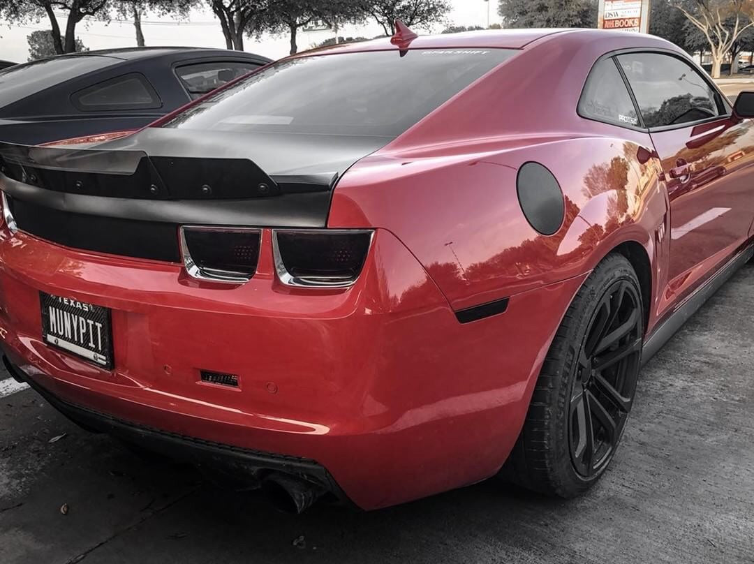 2010–2013 Camaro SS/RS/1LE Stealth Wicker Bill | Two-Piece Lexan | ZL1 Addons