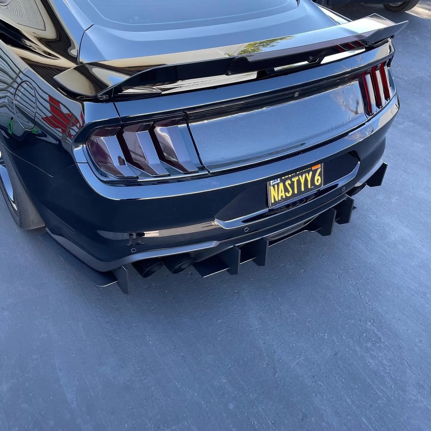 2018–2023 Ford Mustang GT Stealth Rear Diffuser – Quad Exhaust Performance Diffuser