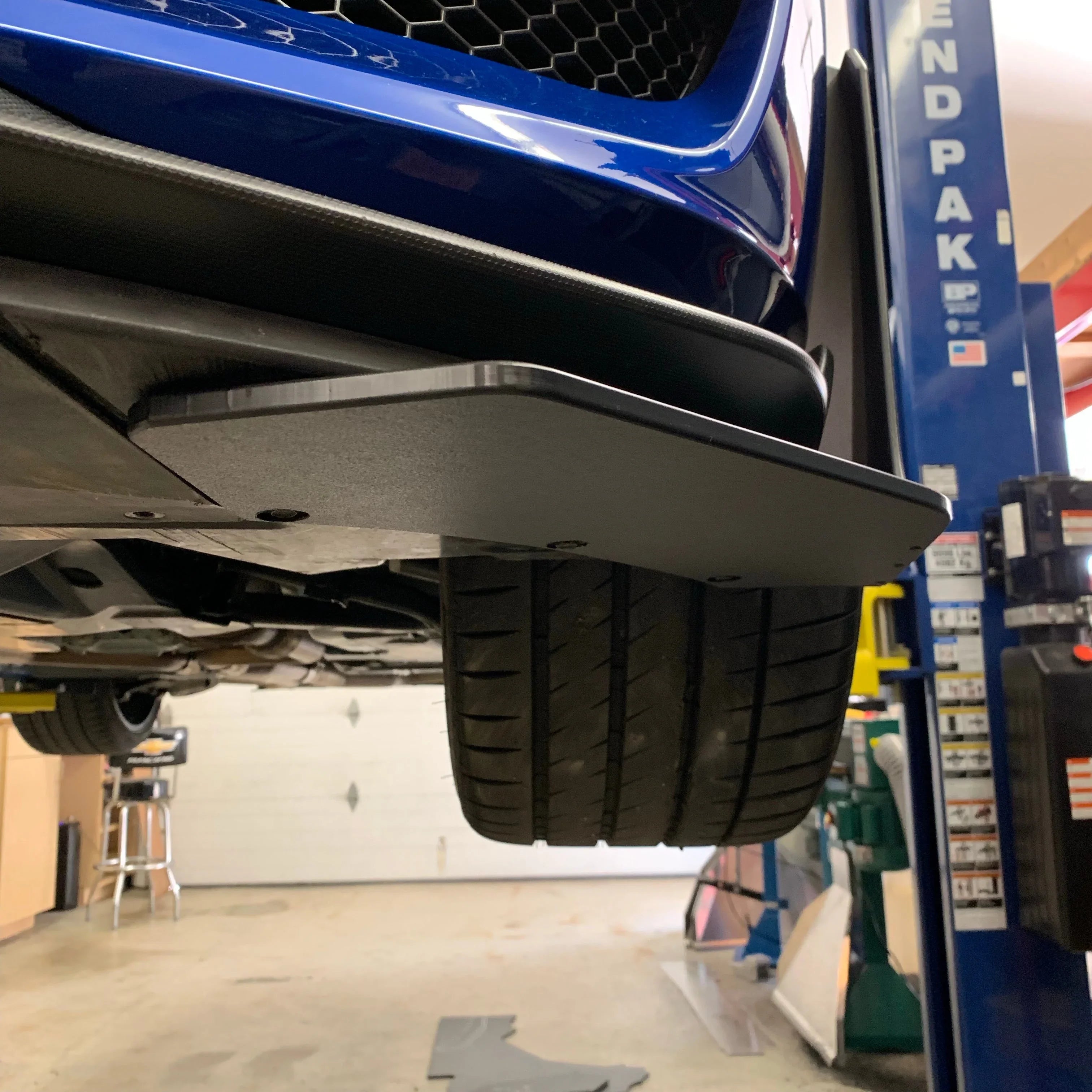2015–2023 Ford Mustang "GT500-Style" Splitter Winglets & Fender Extensions – Front Aero Extensions (HDPE)