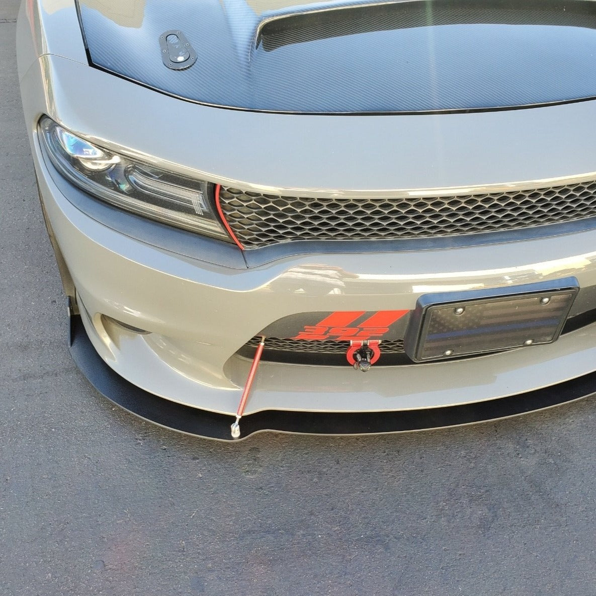 Dodge Charger 2015–2023 SRT Stealth Front Splitter Extension – Hellcat, Scat Pack, Daytona | ZL1 Addons