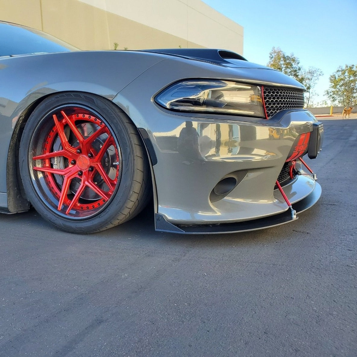 Dodge Charger 2015–2023 SRT Stealth Front Splitter Extension – Hellcat, Scat Pack, Daytona | ZL1 Addons