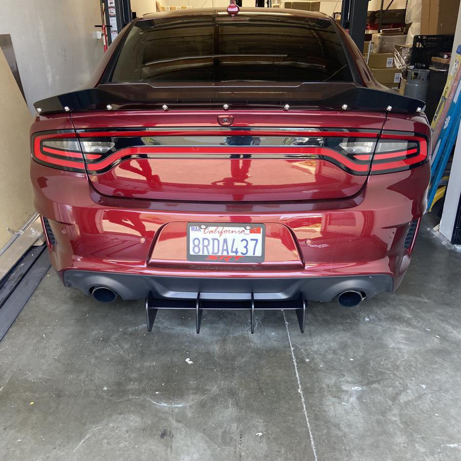 Dodge Charger 2020-2023 Widebody Standard Rear Diffuser — HDPE & Aluminum | ZL1 Addons
