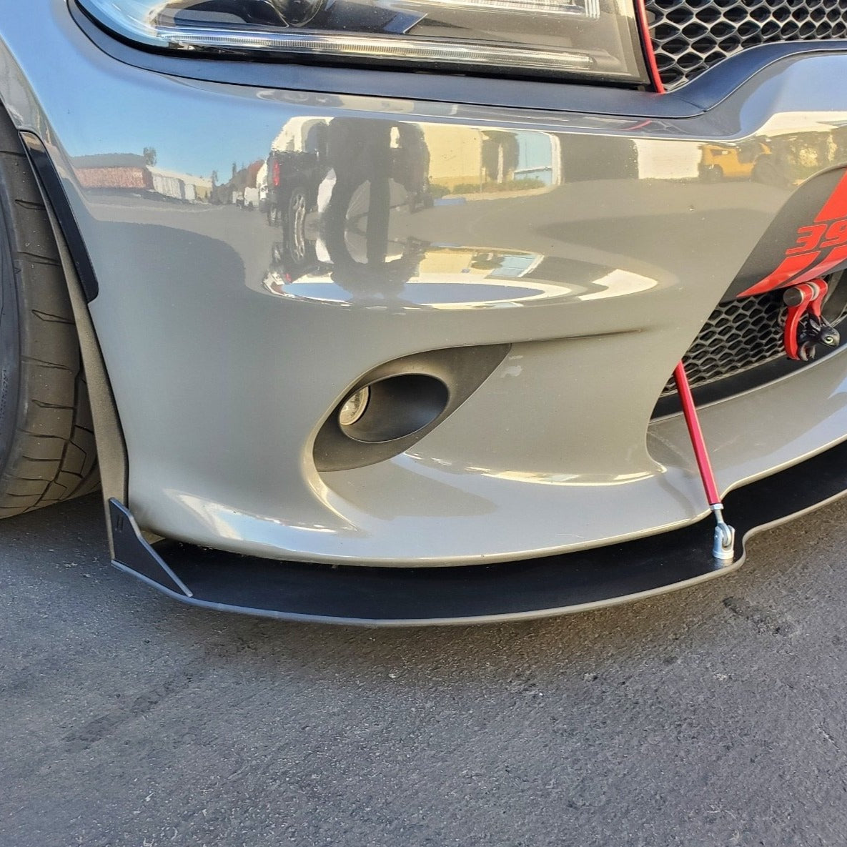 Dodge Charger 2015–2023 SRT Stealth Front Splitter Extension – Hellcat, Scat Pack, Daytona | ZL1 Addons