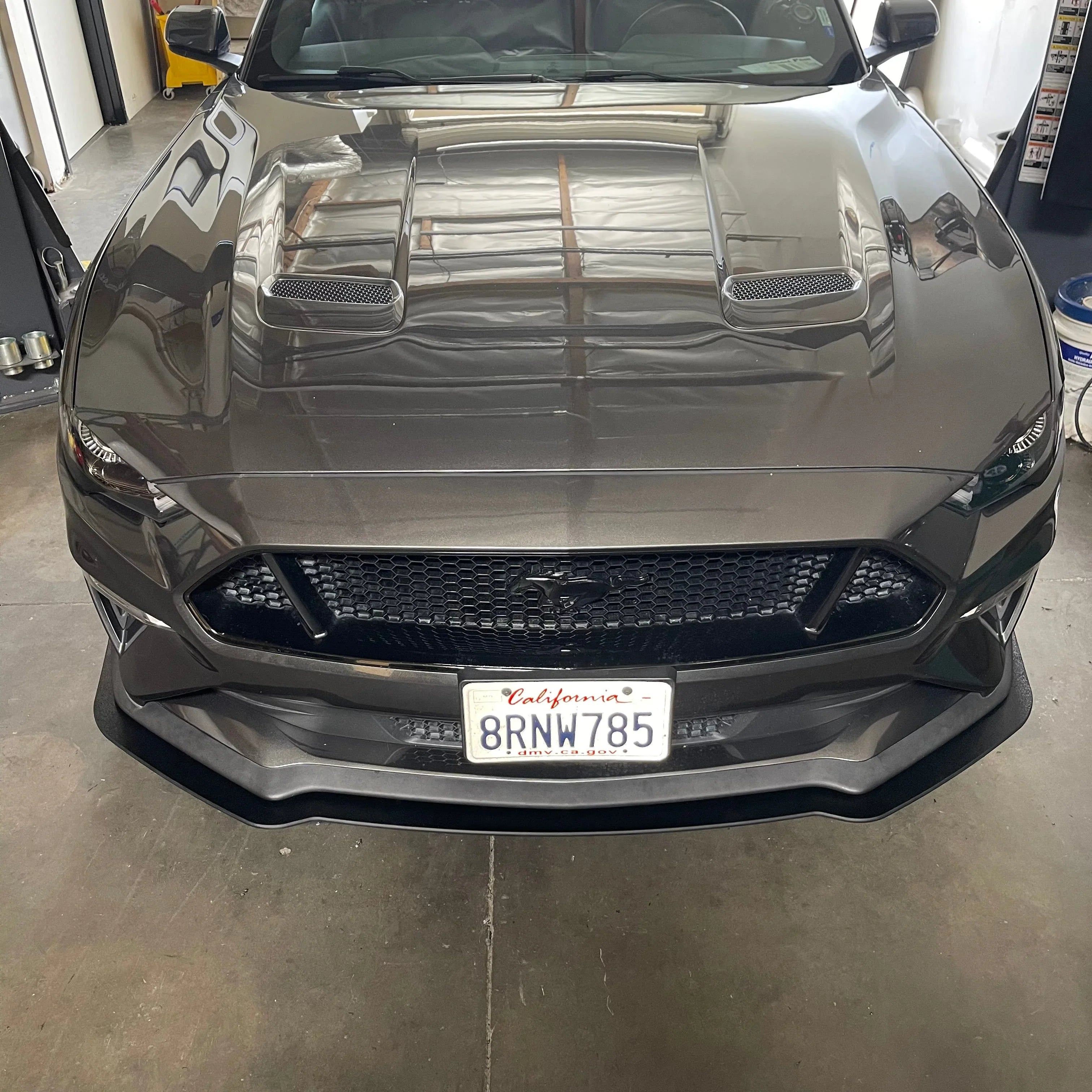 2018–2023 Ford Mustang GT & EcoBoost Splitter Extension – ABS Front Lip Extension (Base Models)