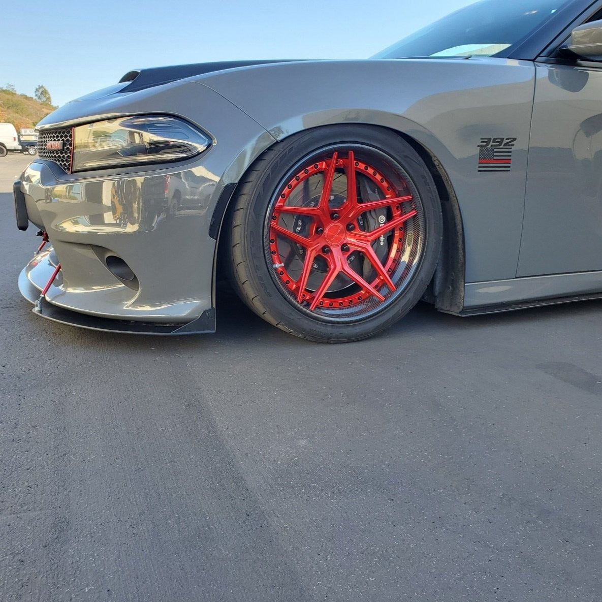 Dodge Charger 2015–2023 SRT Stealth Front Splitter Extension – Hellcat, Scat Pack, Daytona | ZL1 Addons
