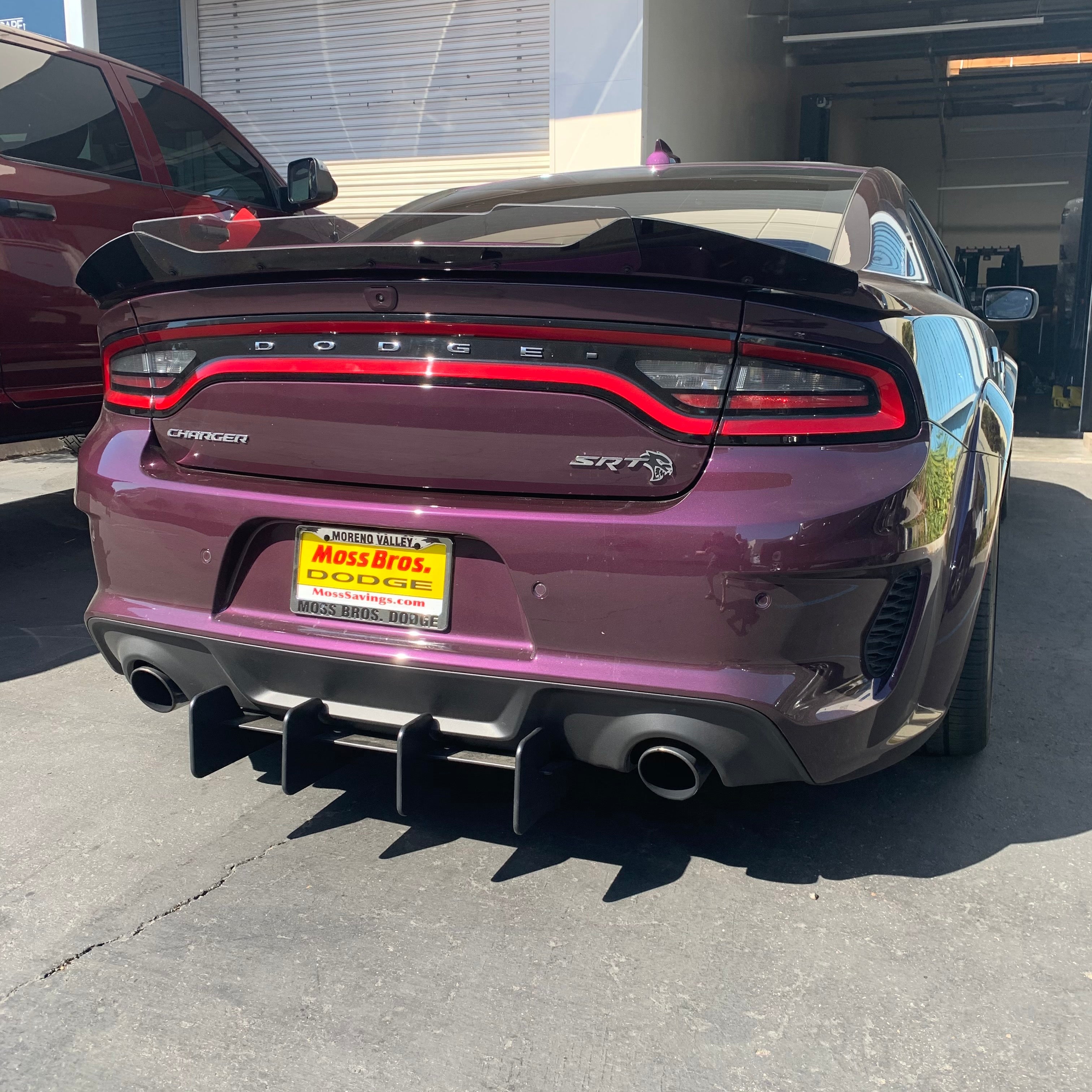 Dodge Charger 2020-2023 Hellcat/Redeye Stealth Wicker Bill – Two-Piece Lexan | ZL1 Addons