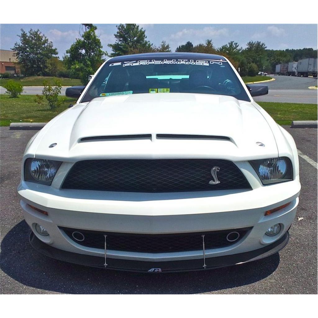 APR Performance Carbon Fiber Front Wind Splitter with Support Rods for 2007–2009 Ford Mustang Shelby GT500