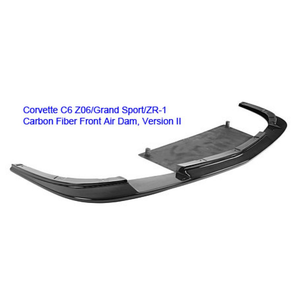APR Performance Carbon Fiber Front Air Dam / Lip V2 for Chevrolet Corvette C6 Z06 & Grand Sport