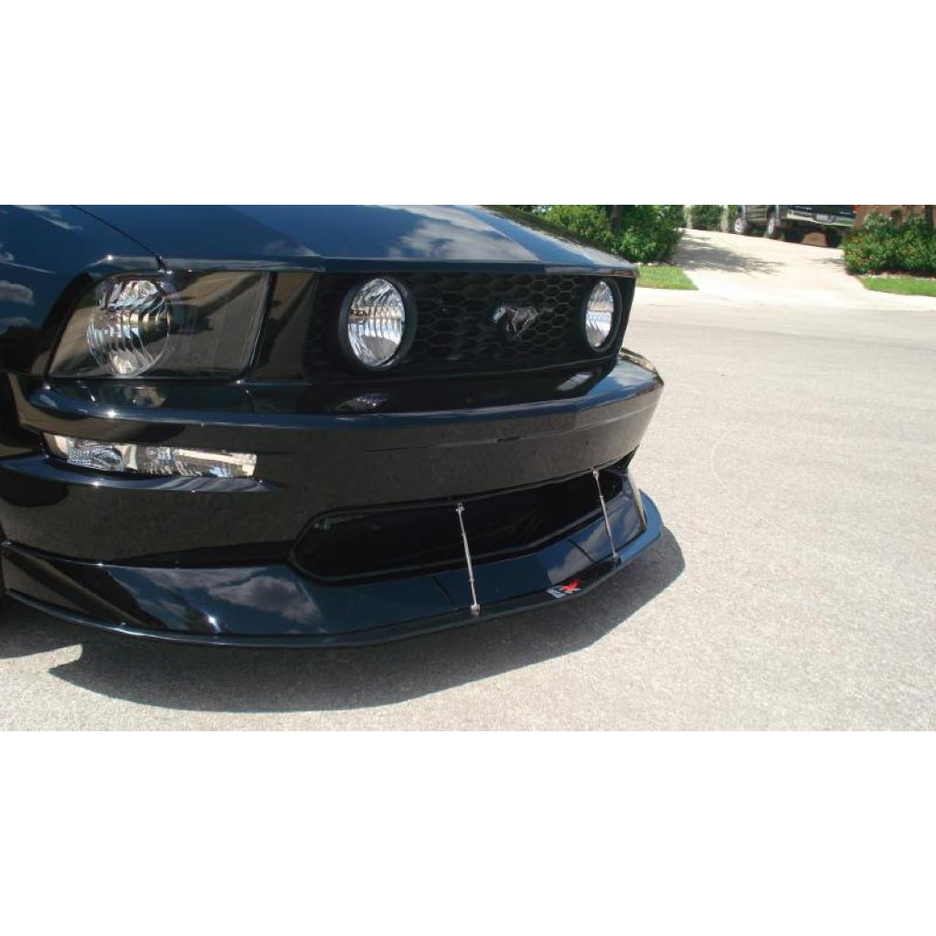 APR Performance Carbon Fiber Front Wind Splitter with Support Rods for 2005–2009 Ford Mustang S197