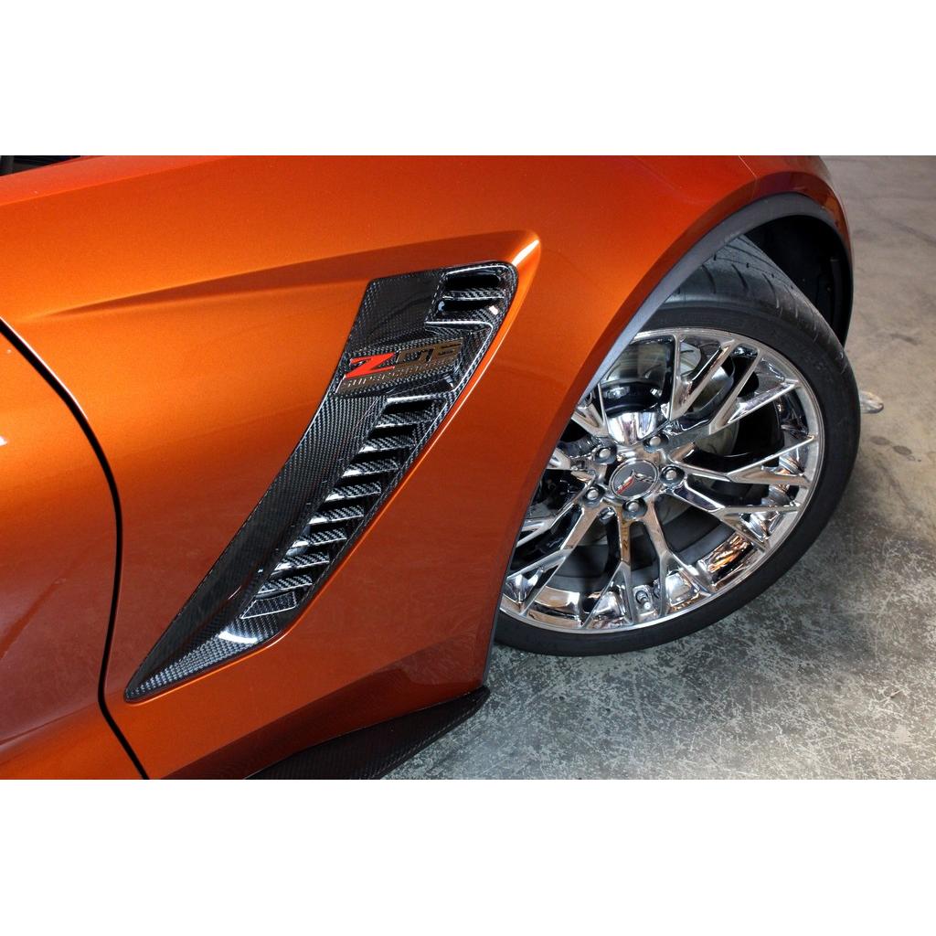 Chevrolet Corvette C7 Z06 Carbon Fiber Fender Vents (OEM Replacement) by APR Performance